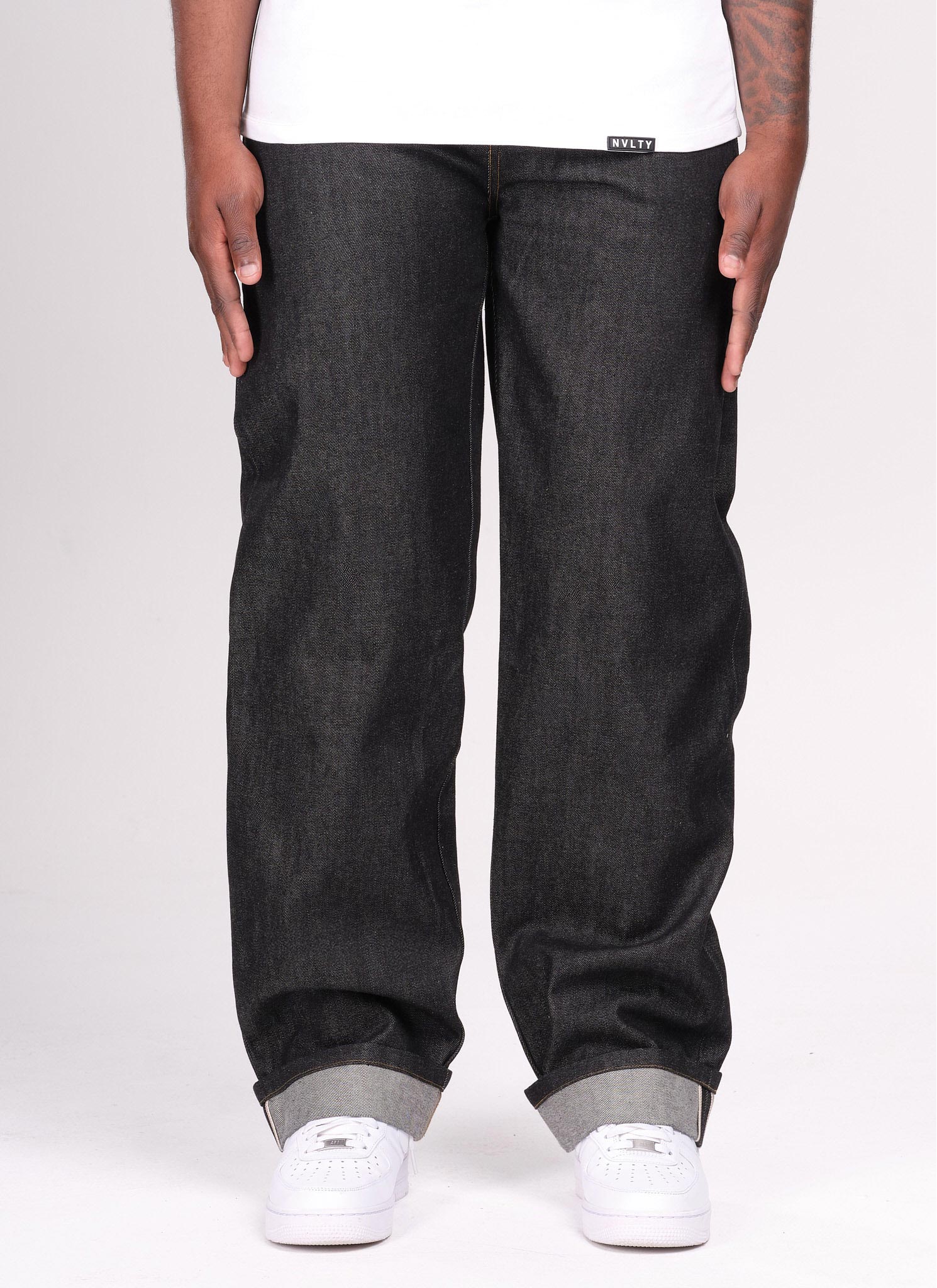 Structured Selvedge Jeans - Black