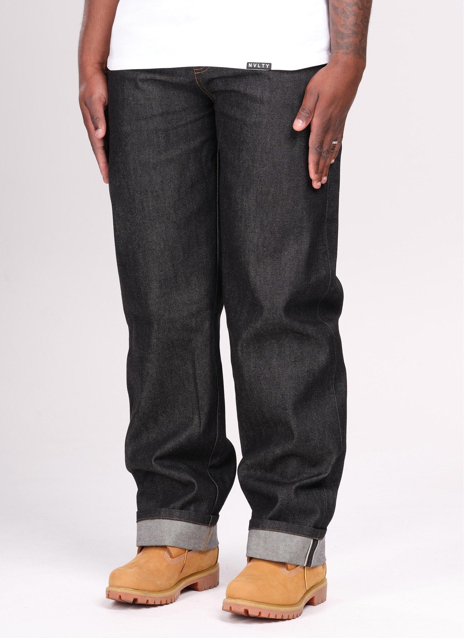Structured Selvedge Jeans - Black