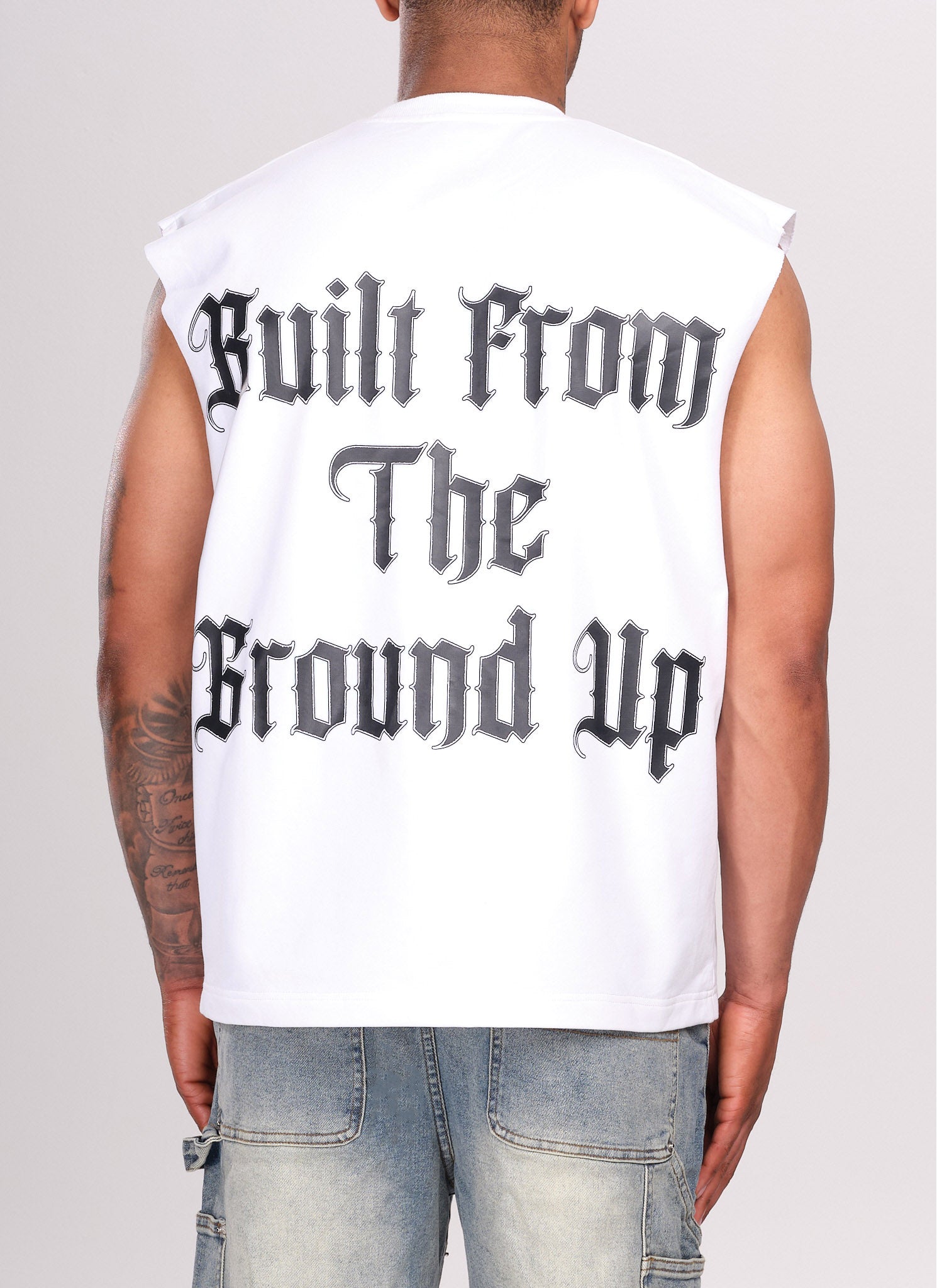 Members Arc Ärmelloses T-Shirt - Weiß