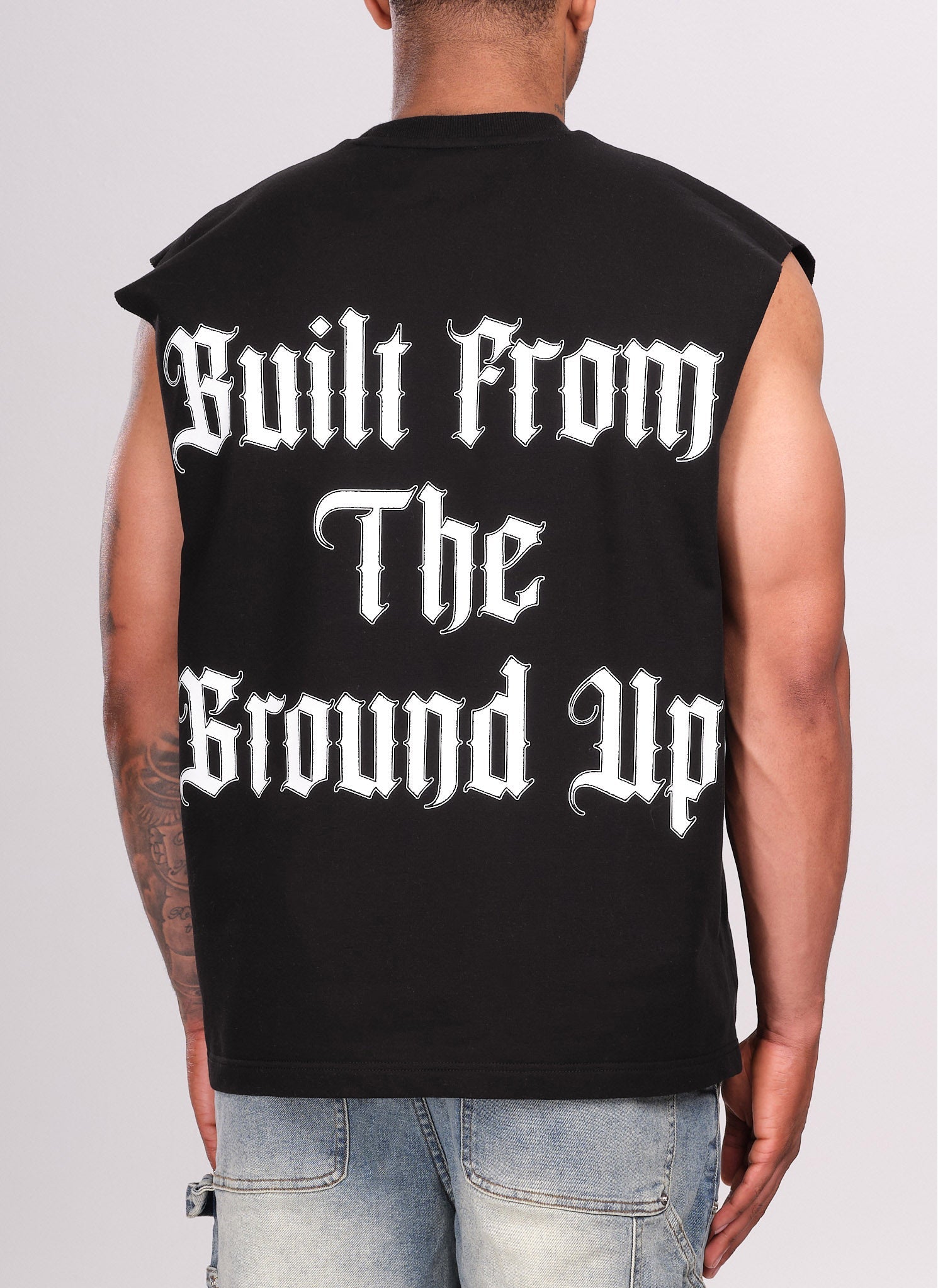 Members Arc Ärmelloses T-Shirt - Schwarz