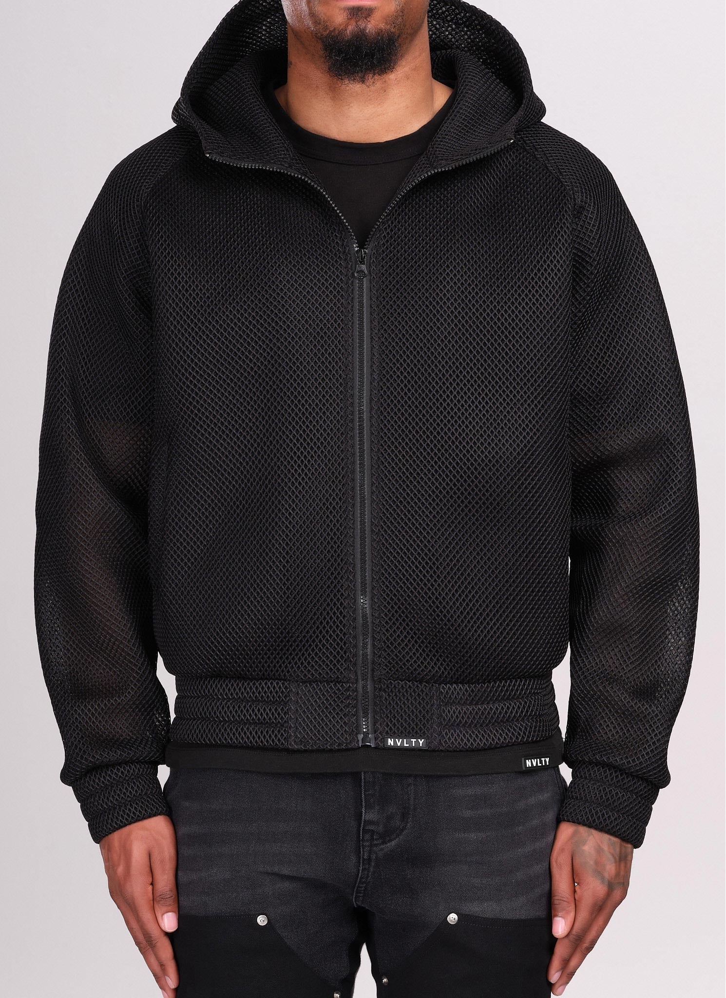 Scuba Structured Mesh Jacket - Black