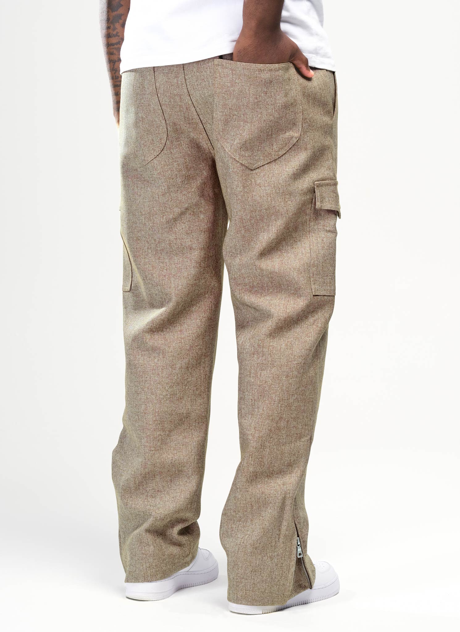 Tailored Militant Pants - Brown