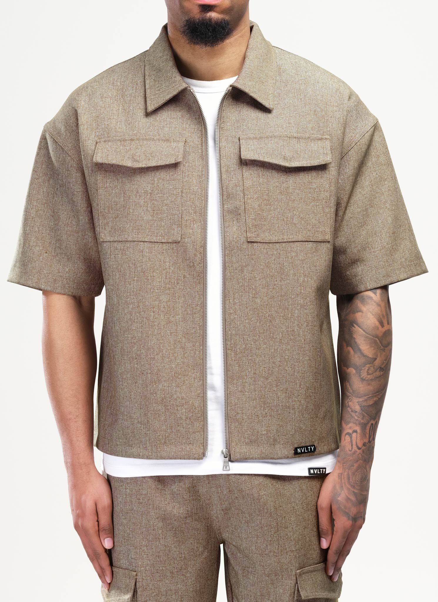 Tailored Militant Shirt - Brown