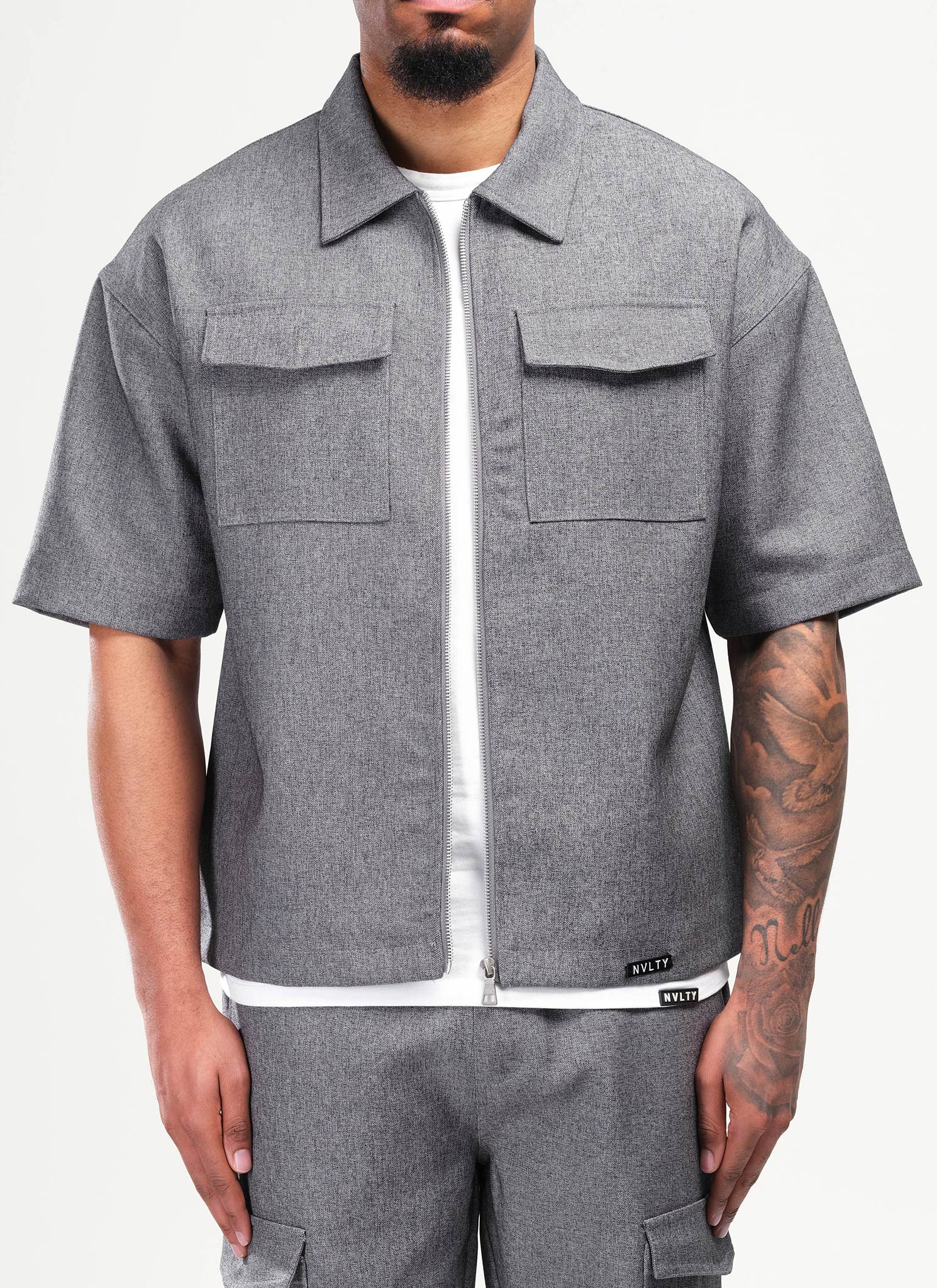 Tailored Militant Shirt - Grey