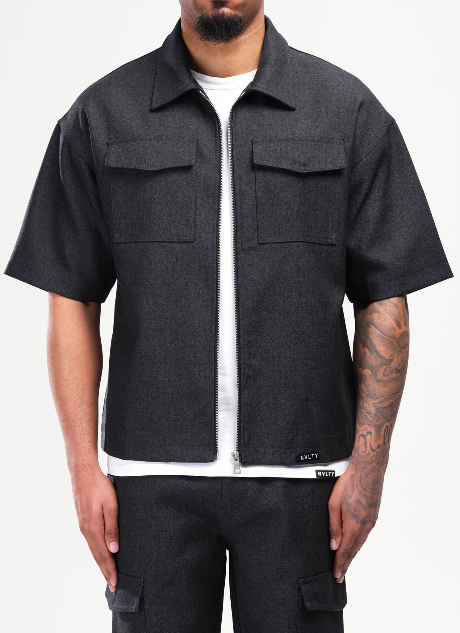Tailored Militant Shirt - Black