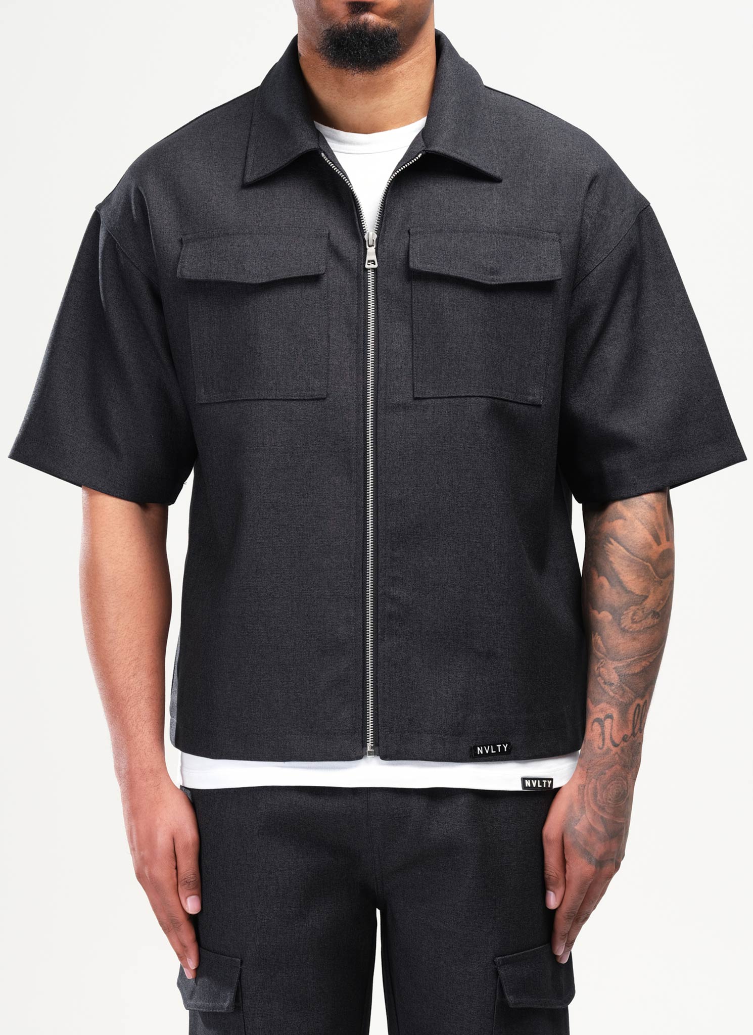 Tailored Militant Shirt - Black