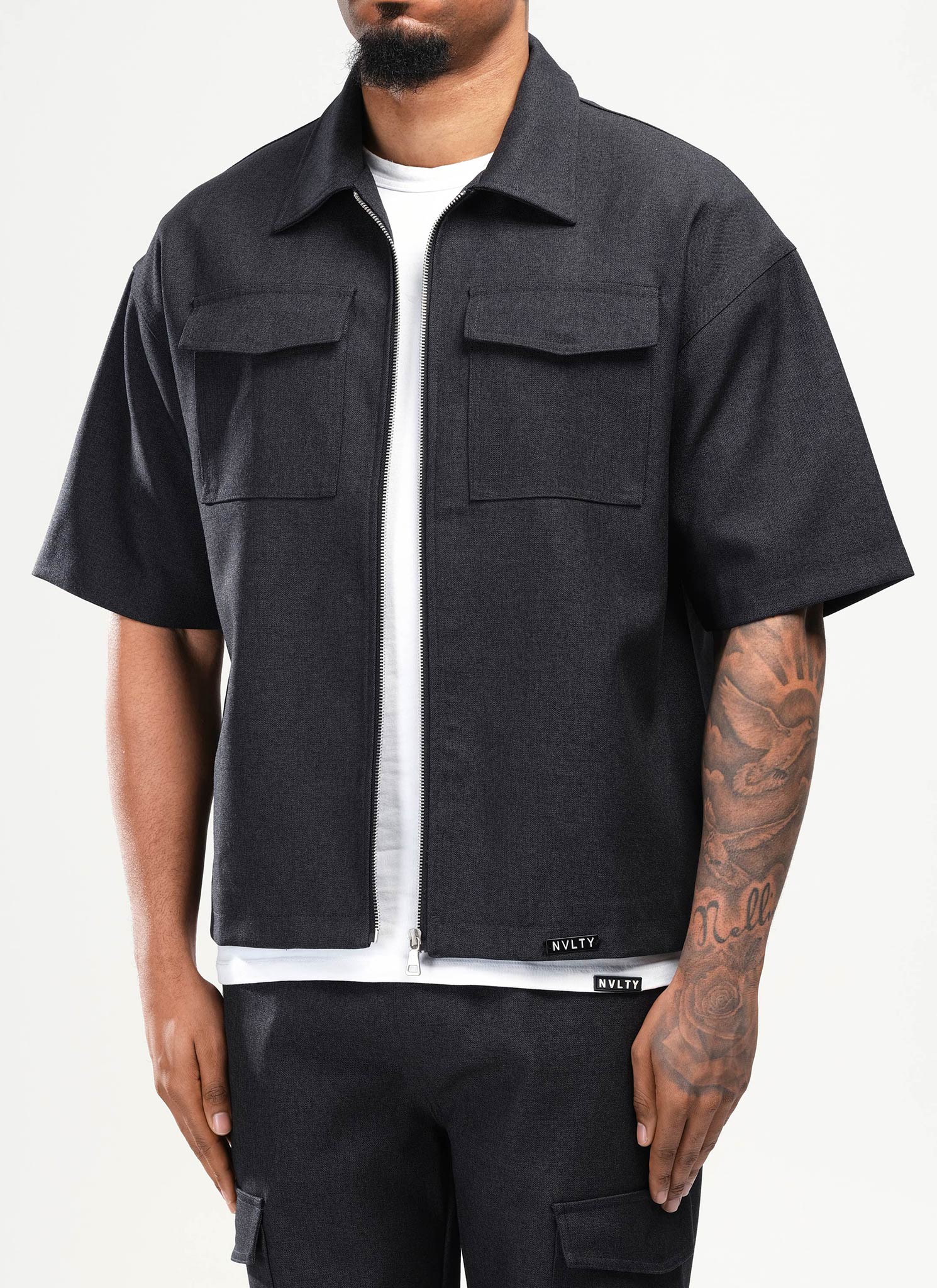 Tailored Militant Shirt - Black