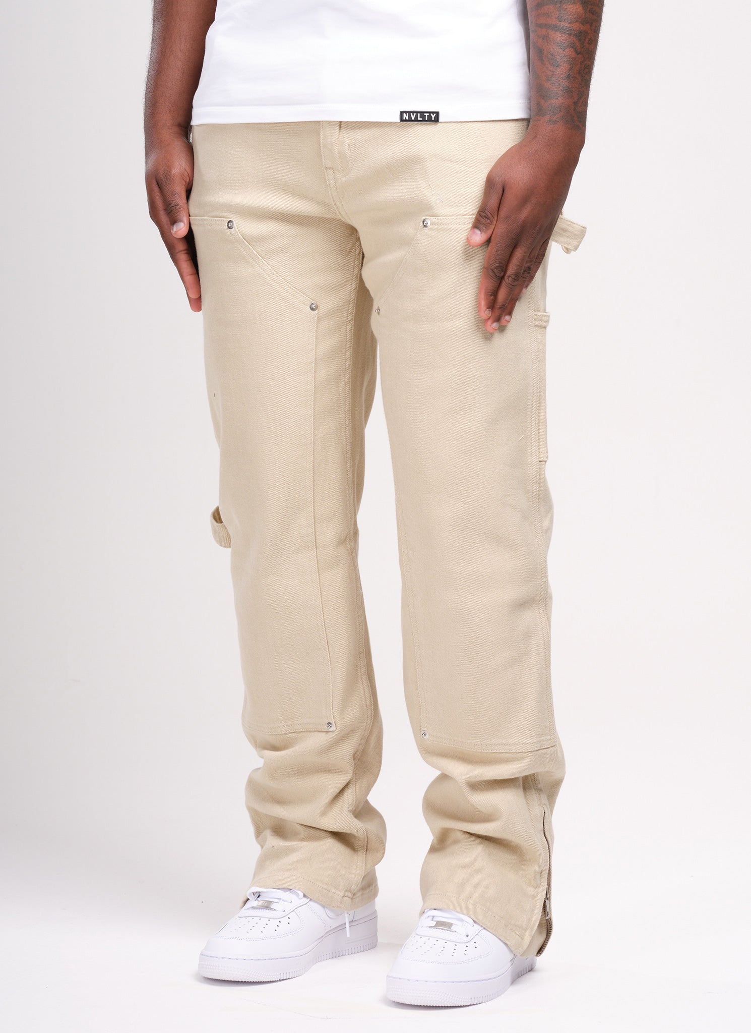 Vintage Carpenter Rivet Jeans - Stone