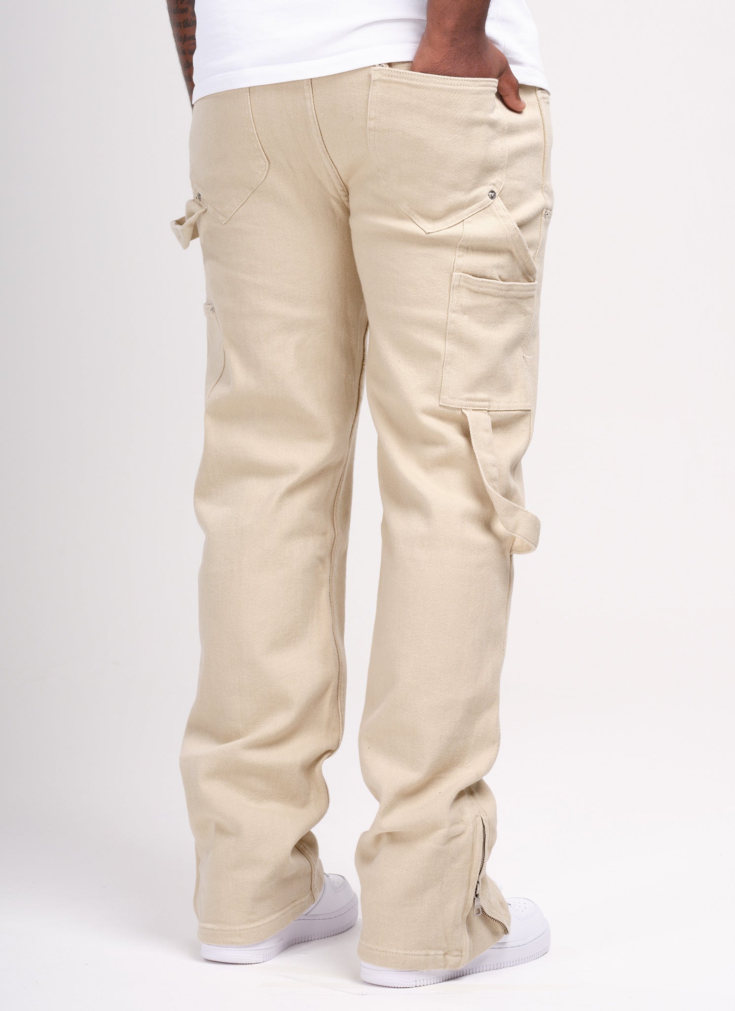 Vintage Carpenter Rivet Jeans - Stone