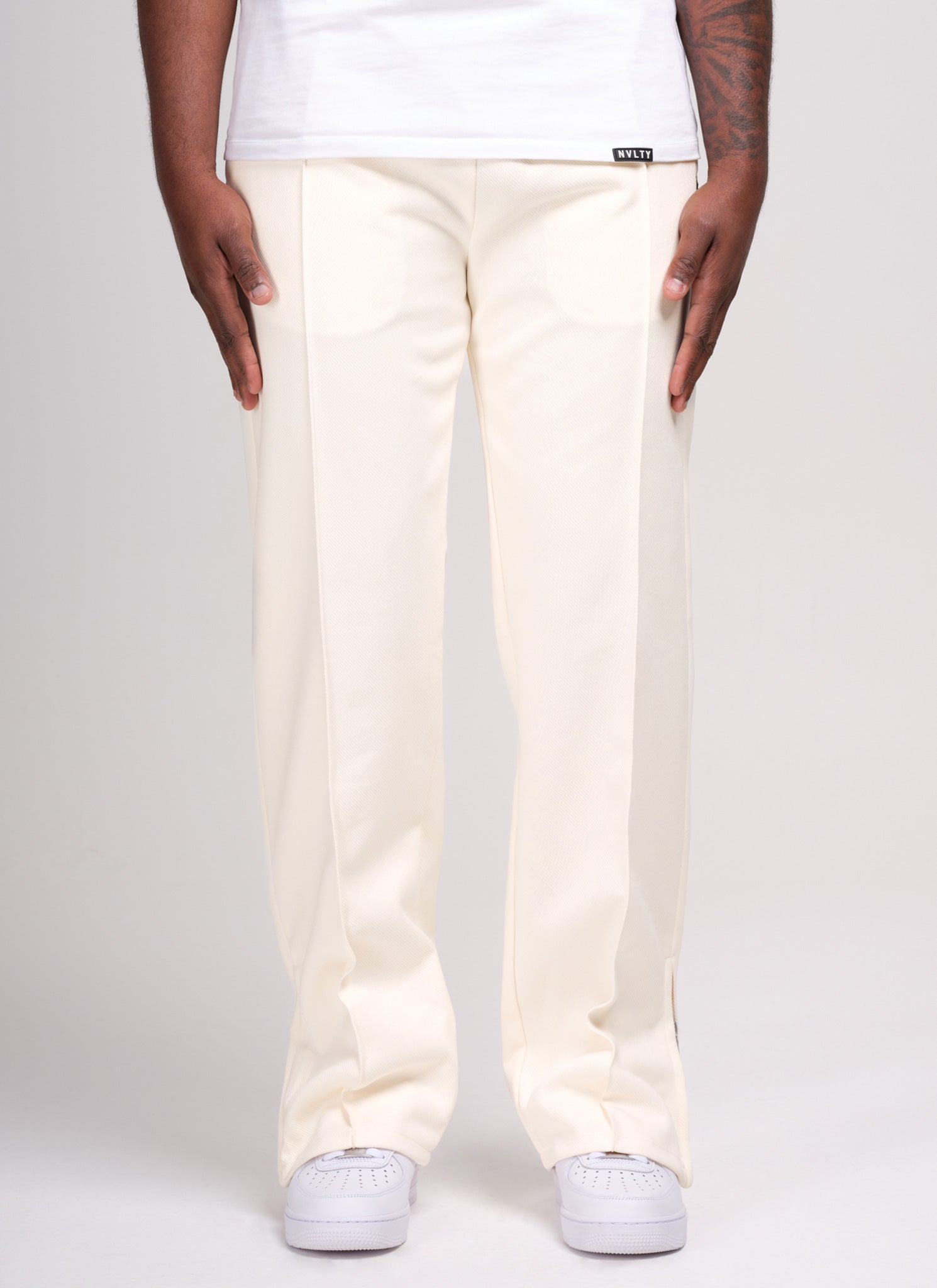 Twill Pleat Pants - Ivory