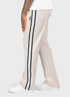 Panelled Luxe Track Pants - Ivory