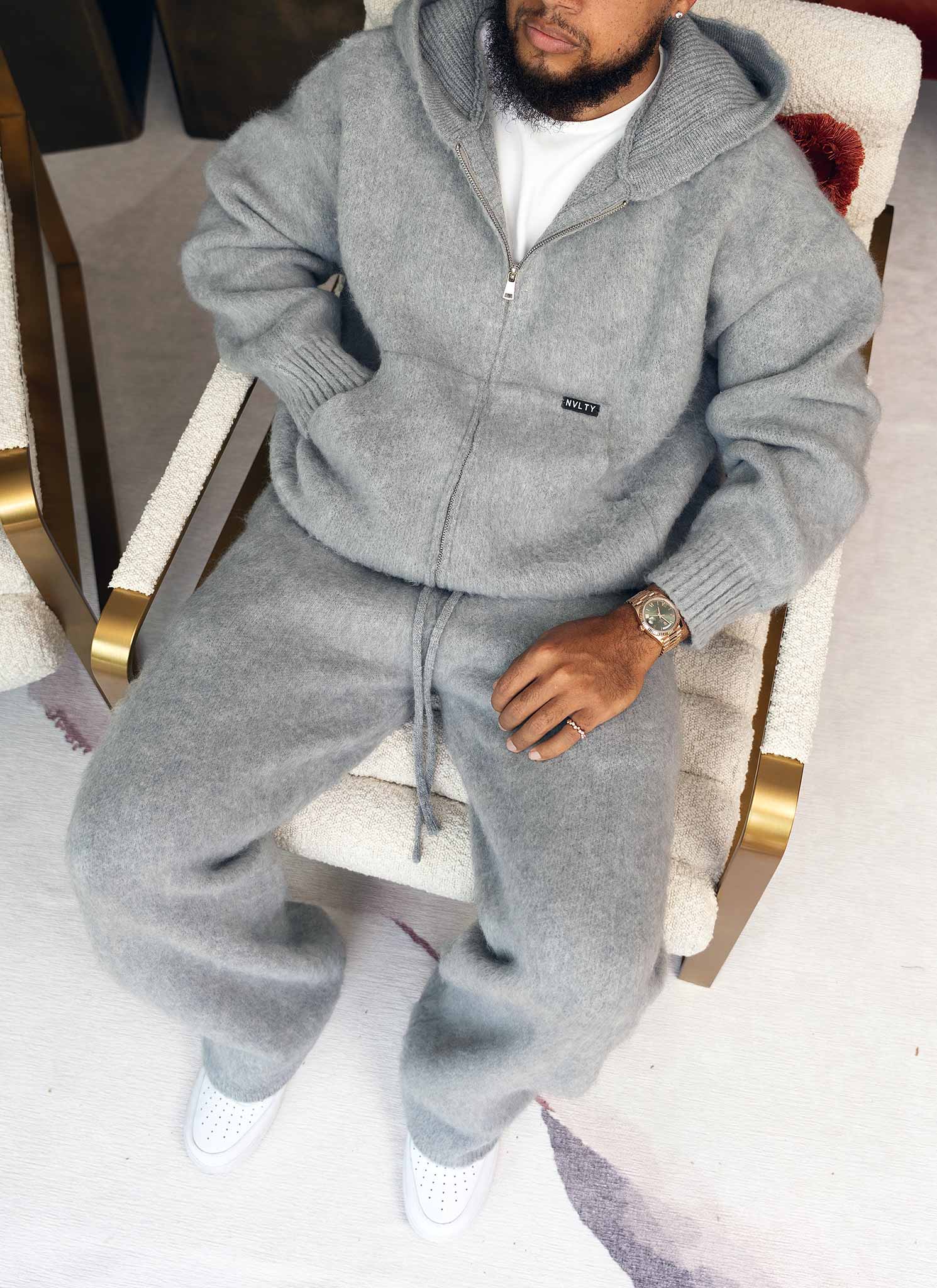 Mohair Joggers - Grey