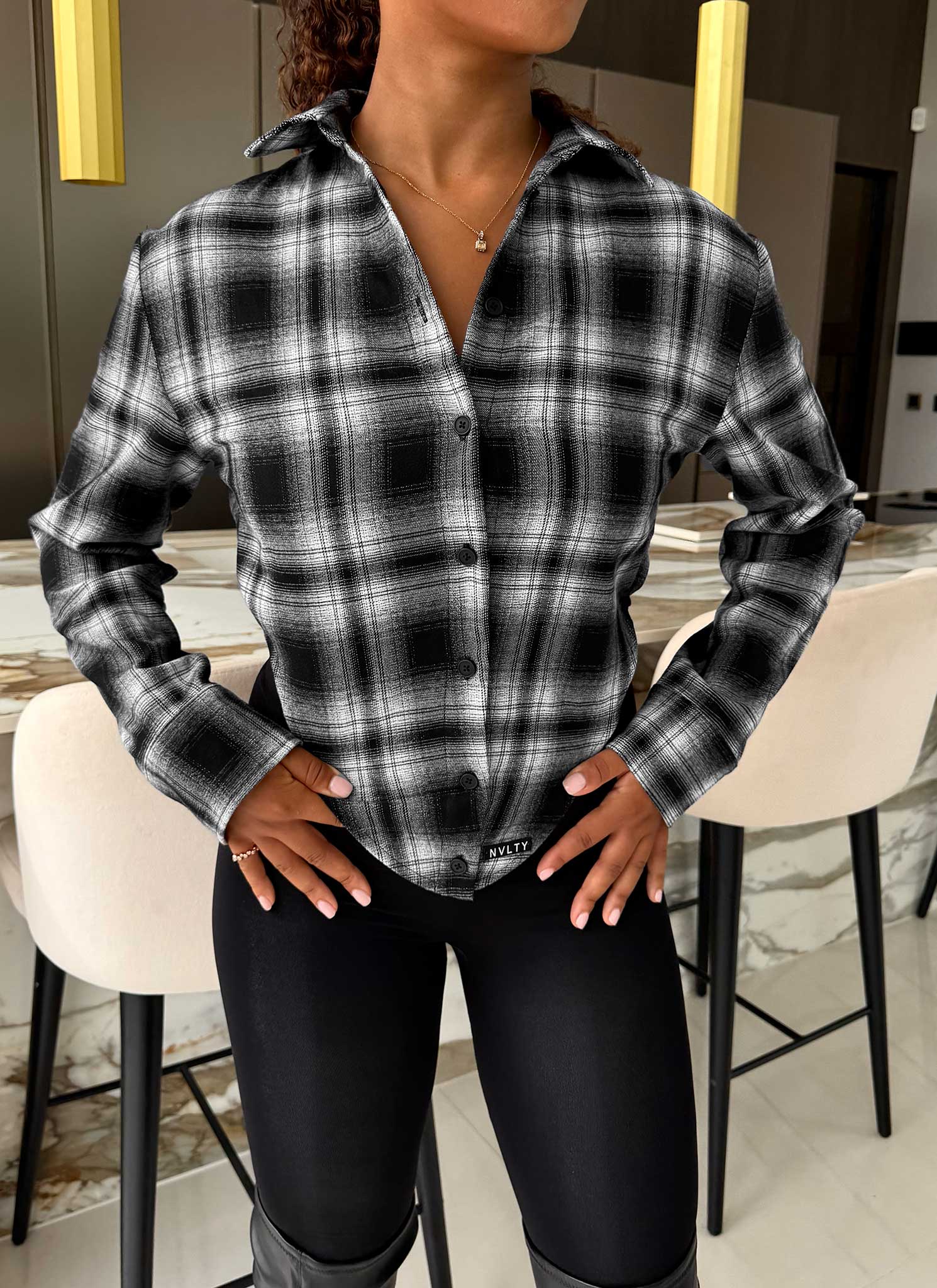 Corset Flannel - Black