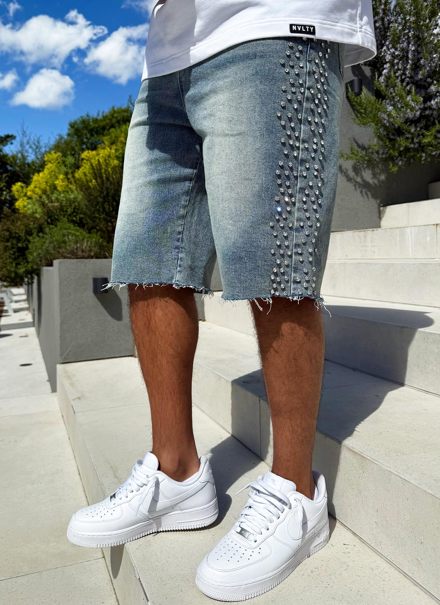 Vintage VVS Denim Shorts - Blue