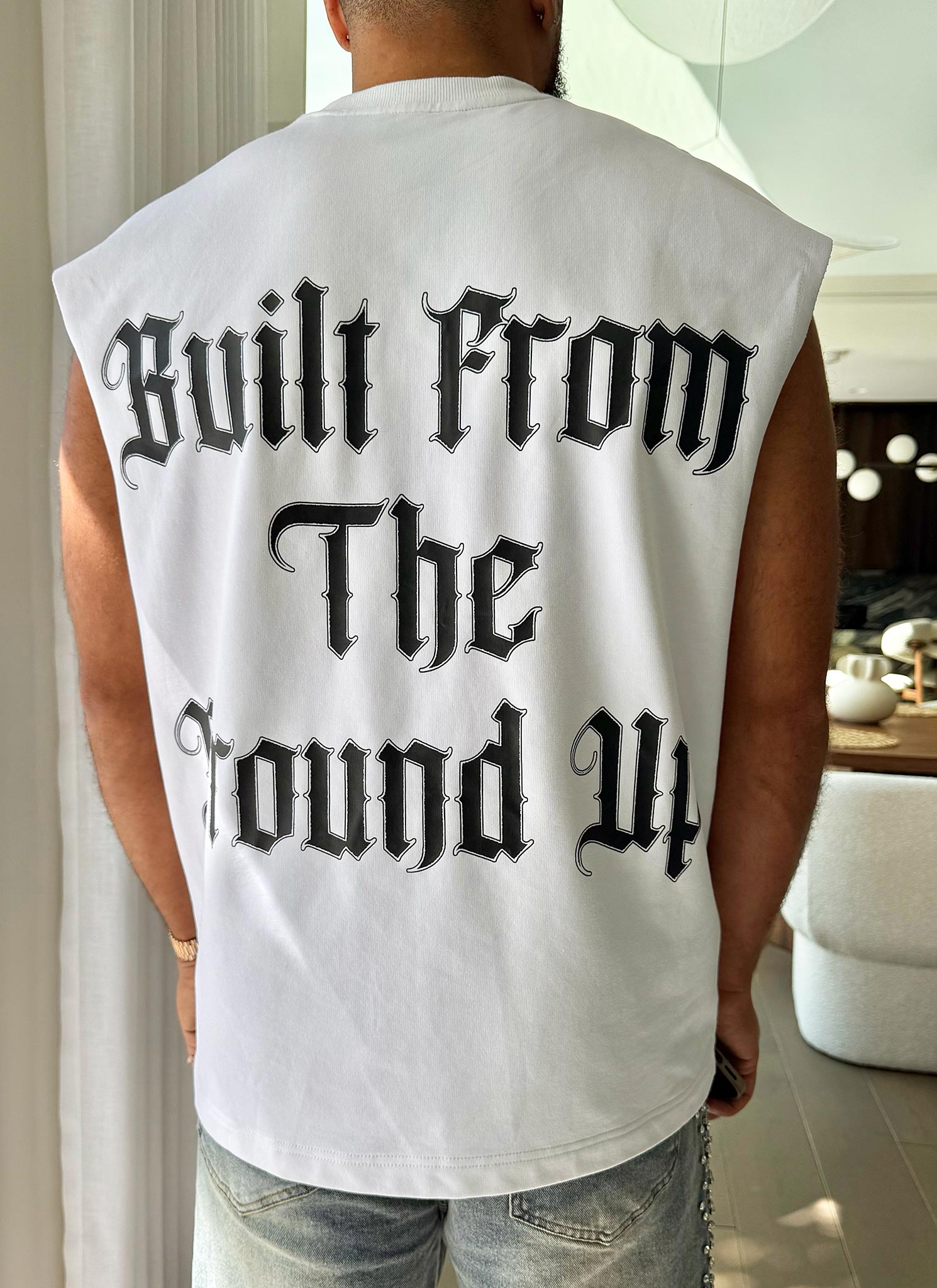 Members Arc Ärmelloses T-Shirt - Weiß