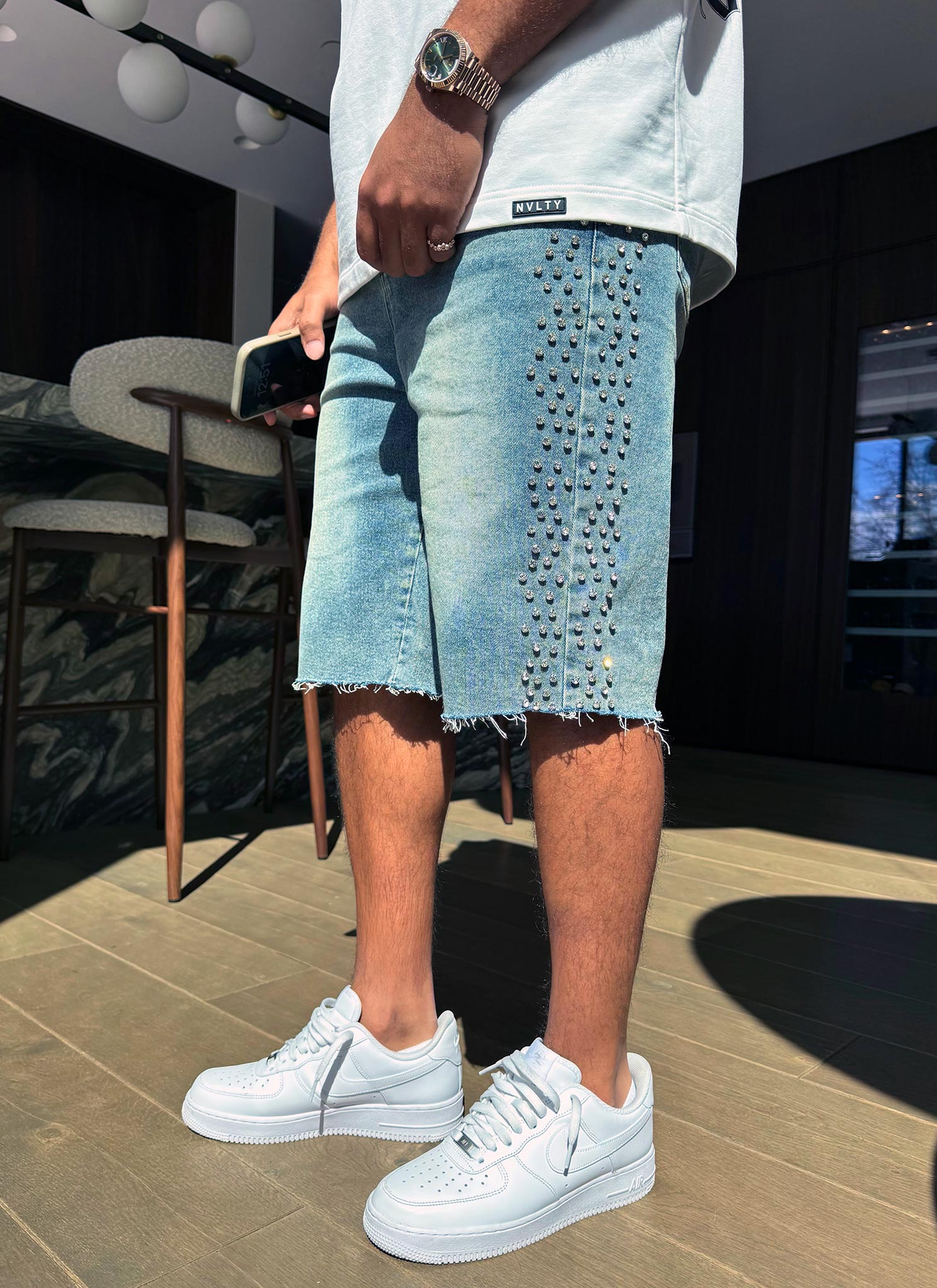 Vintage VVS Denim Shorts - Blue