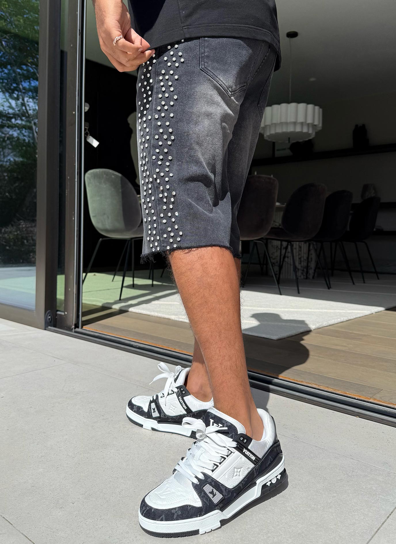 Vintage VVS Denim Shorts - Black