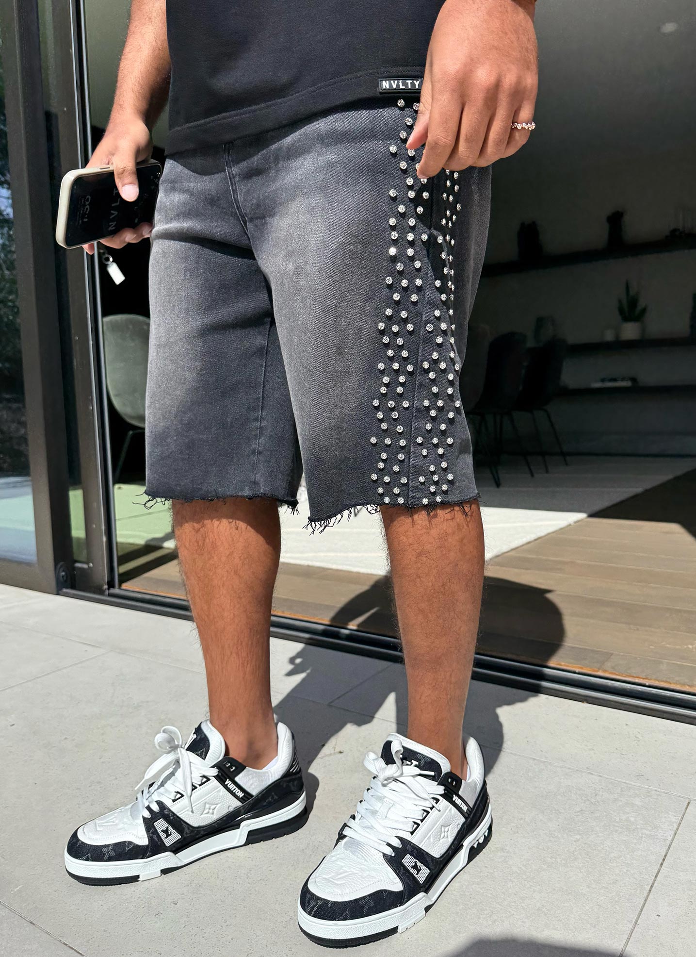 Vintage VVS Denim Shorts - Black