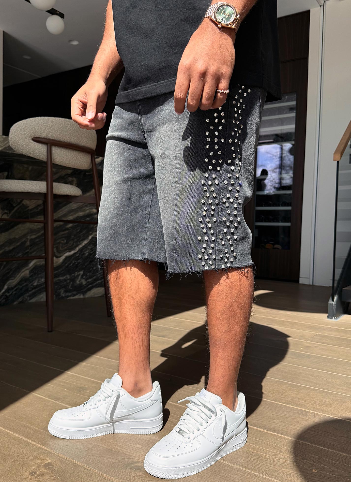 Vintage VVS Denim Shorts - Black