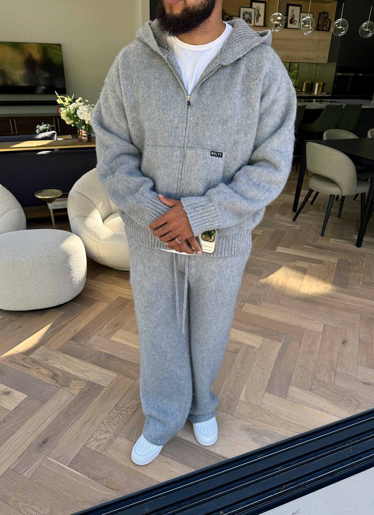 Mohair Joggers - Grey