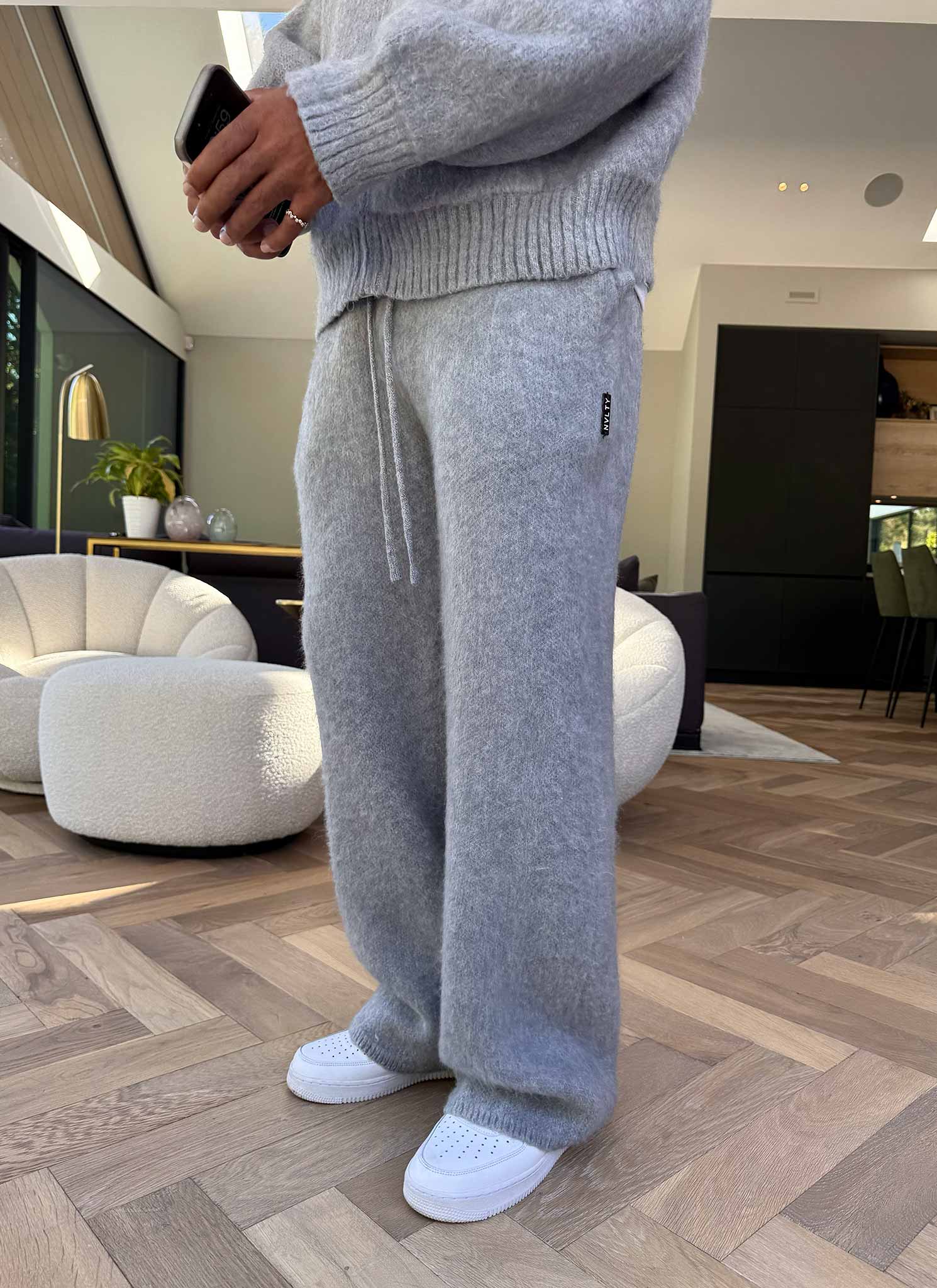 Mohair Joggers - Grey