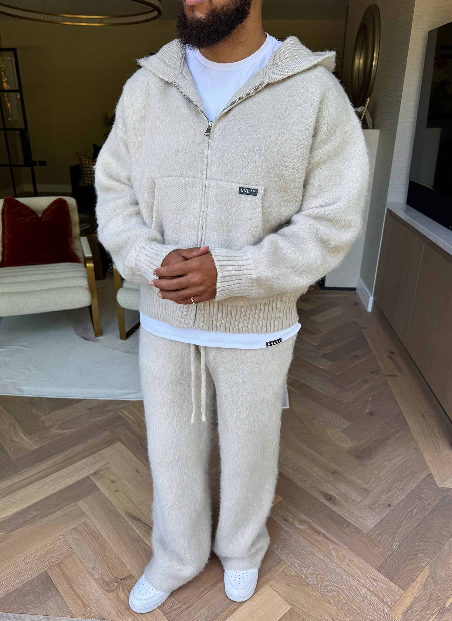 Mohair Joggers - Ivory