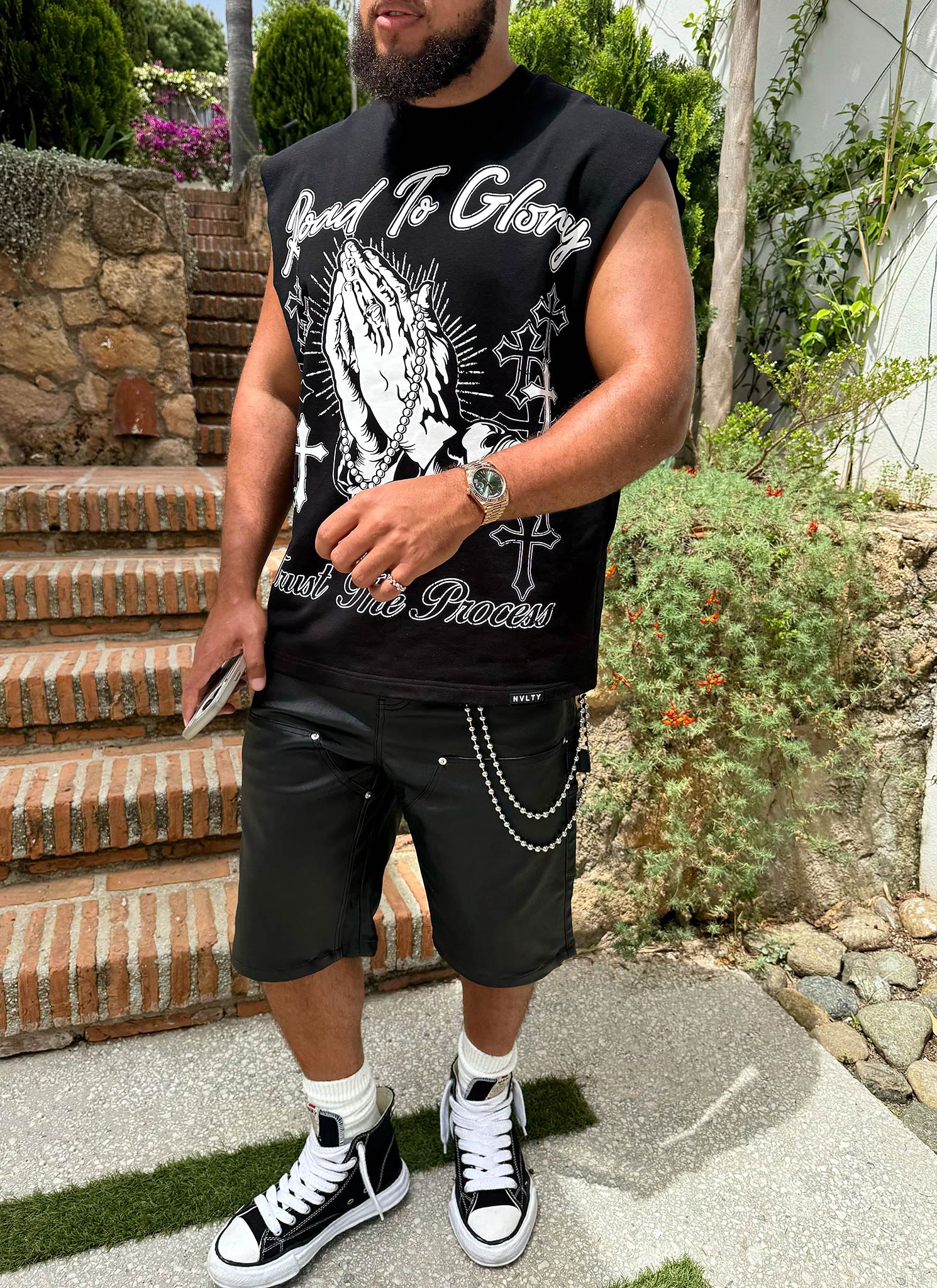 Road To Glory Sleeveless T-Shirt - Black