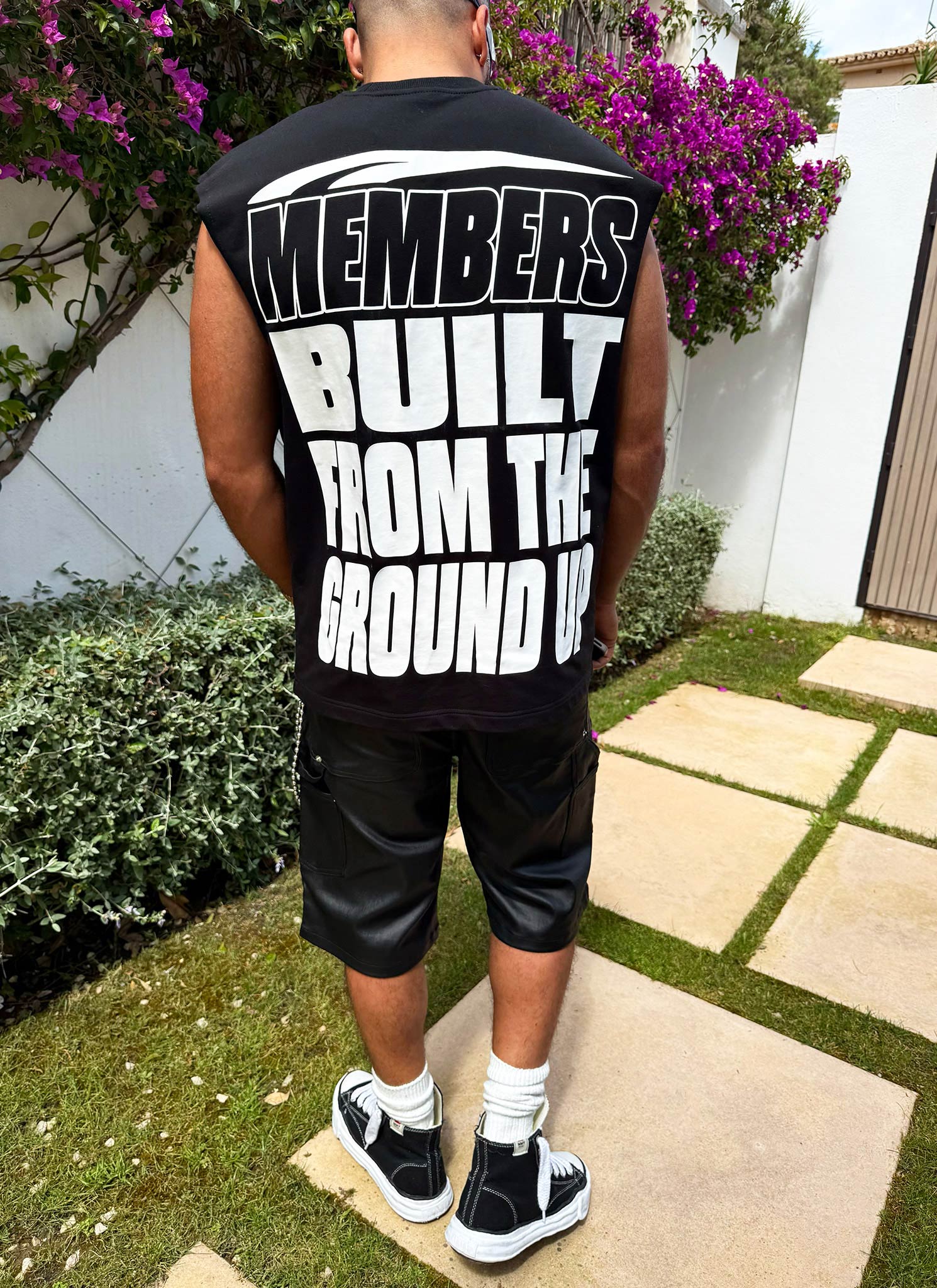Members Eagle Sleeveless T-Shirt - Black