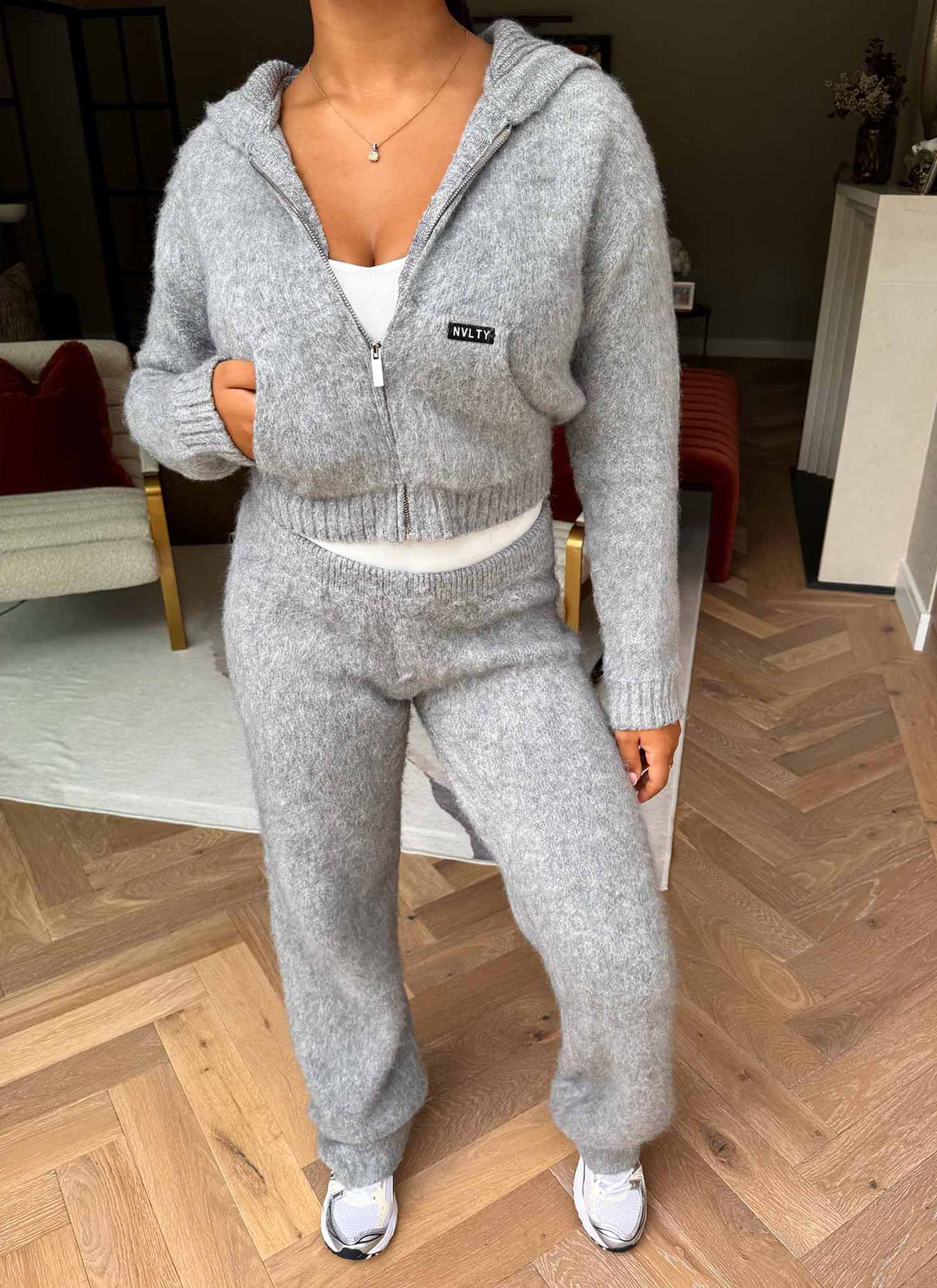 Mohair Joggers - Grey