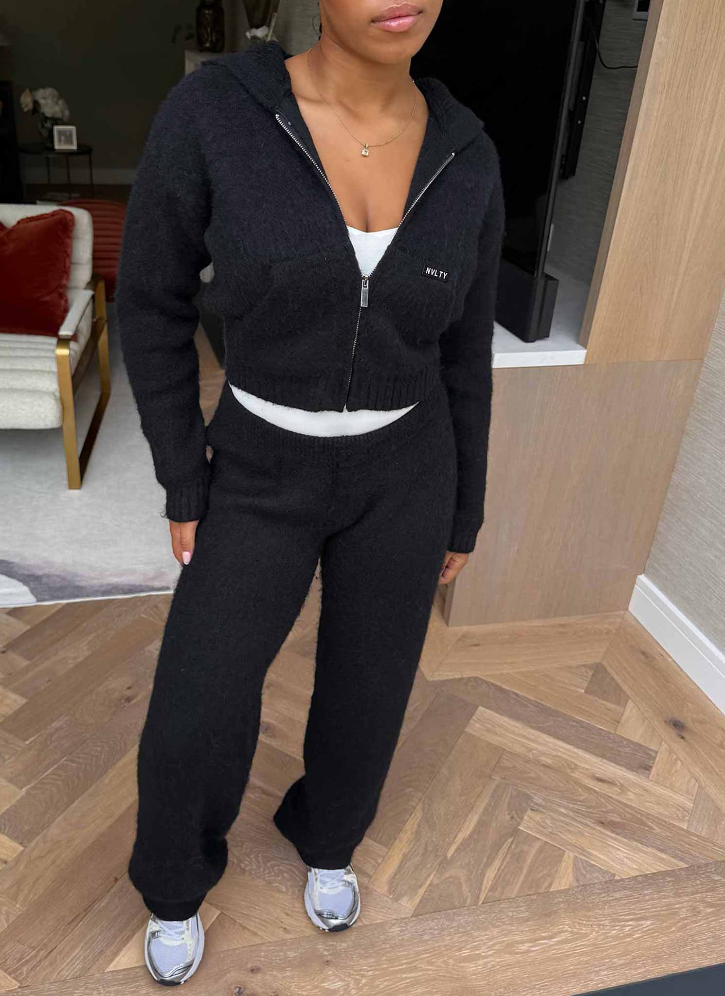 Mohair Joggers - Black