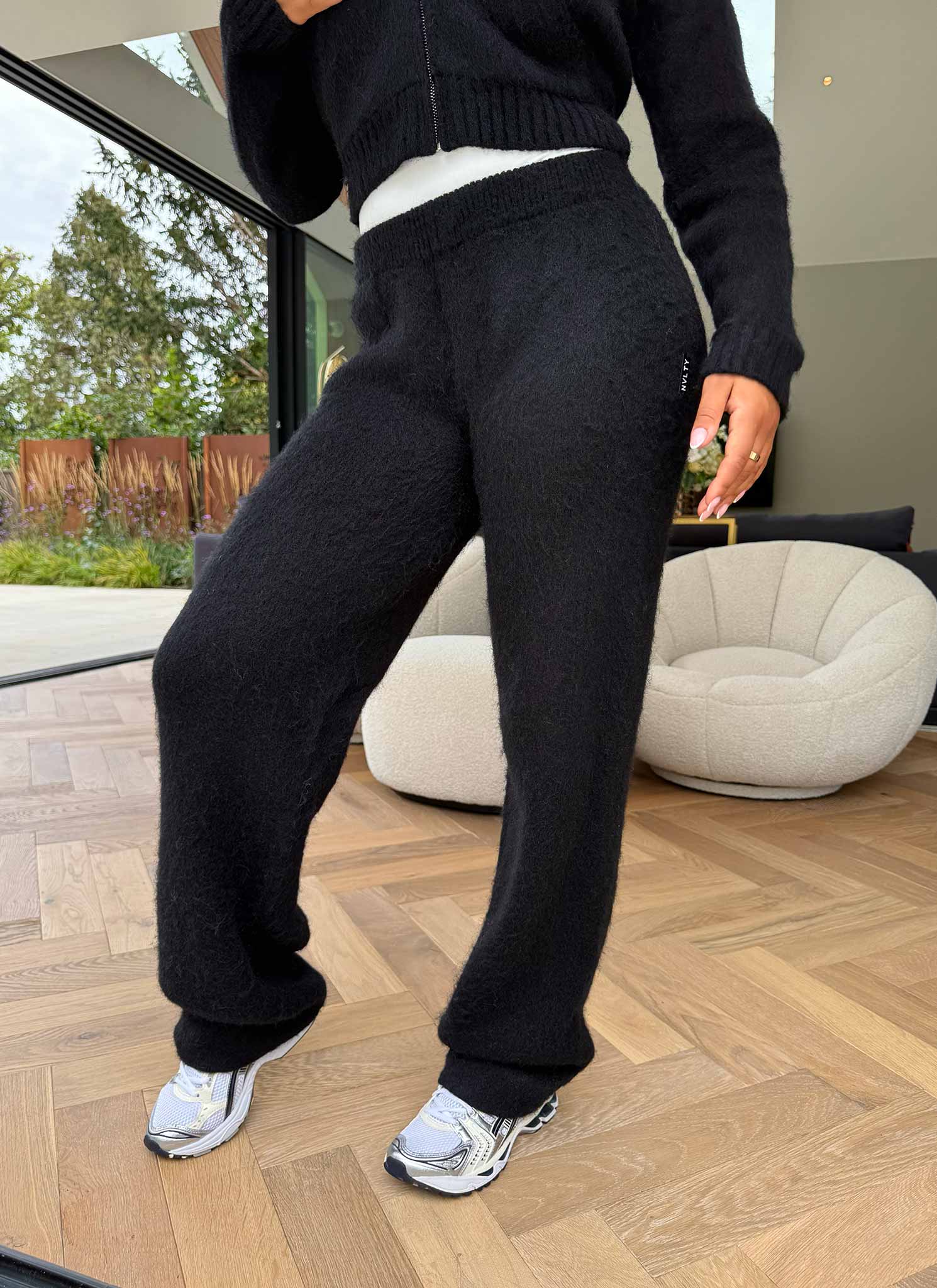 Mohair Joggers - Black