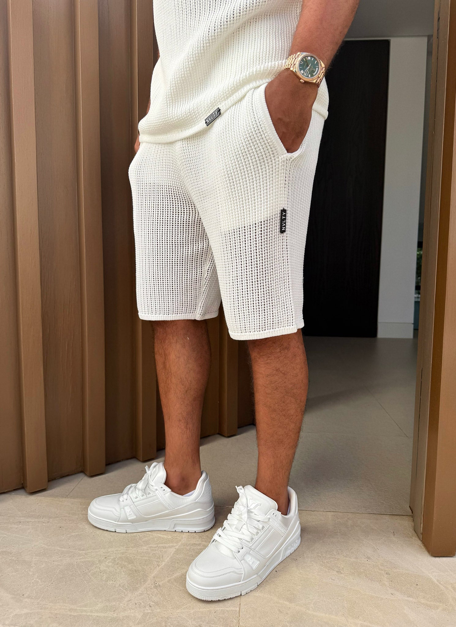 Knitted Shorts - Ivory