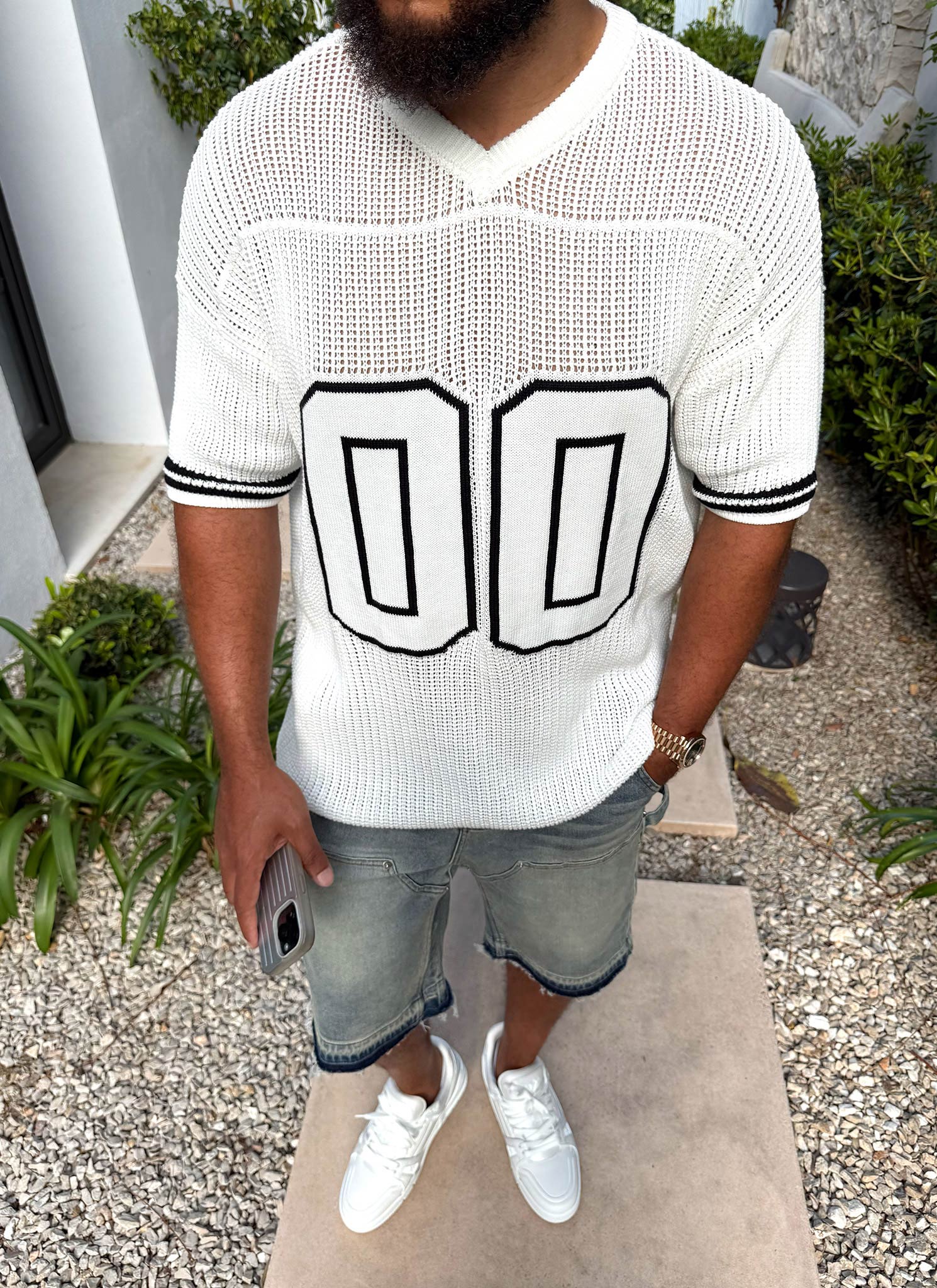 Knitted Members Jersey - Ivory