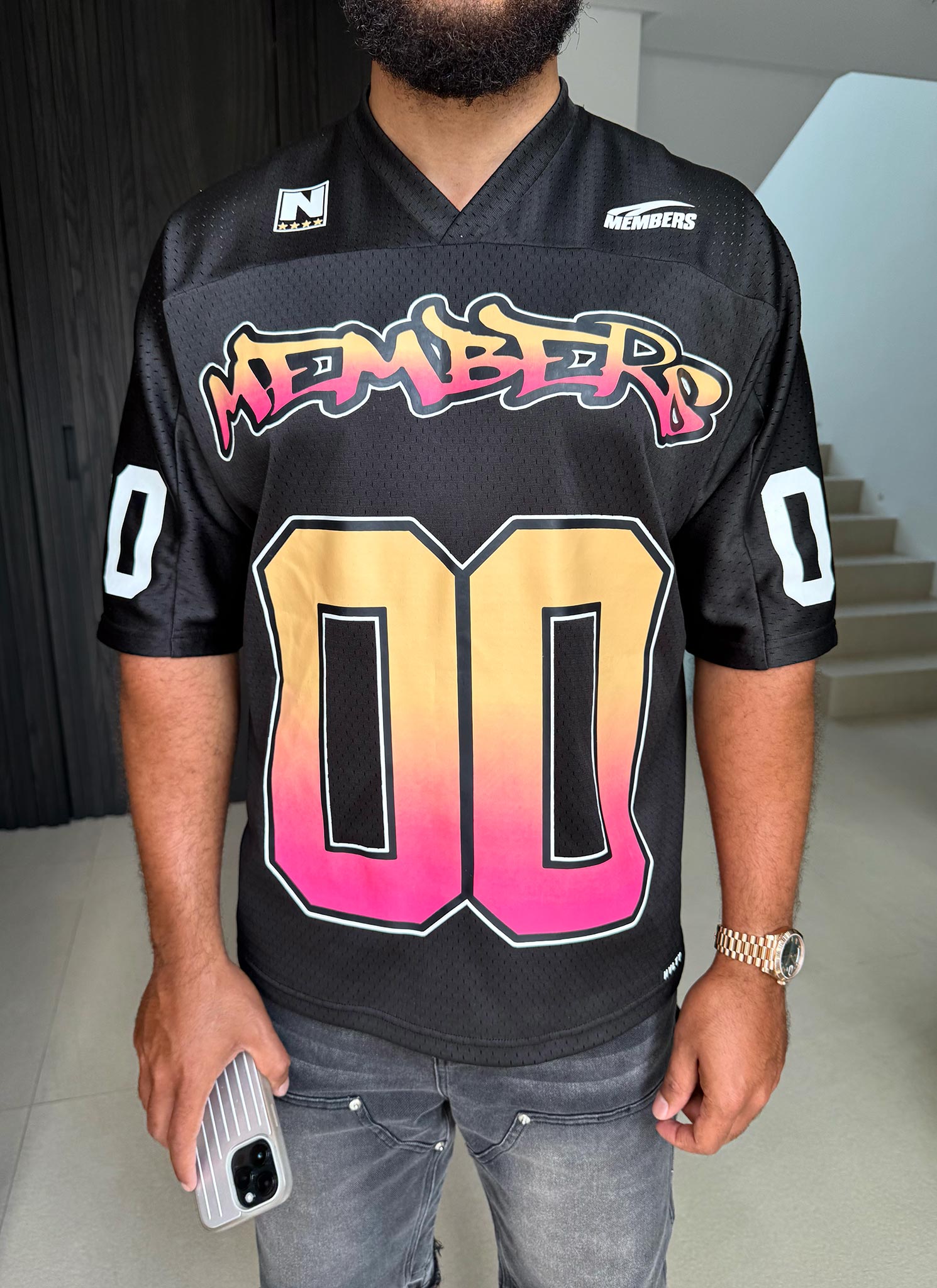 Graffiti Members Jersey - Black