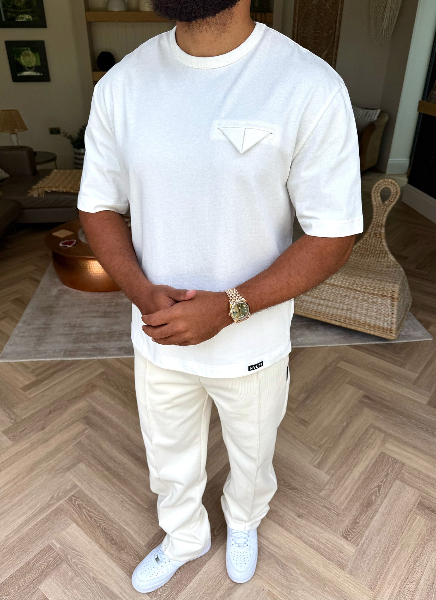 Pocket Square T-Shirt - White