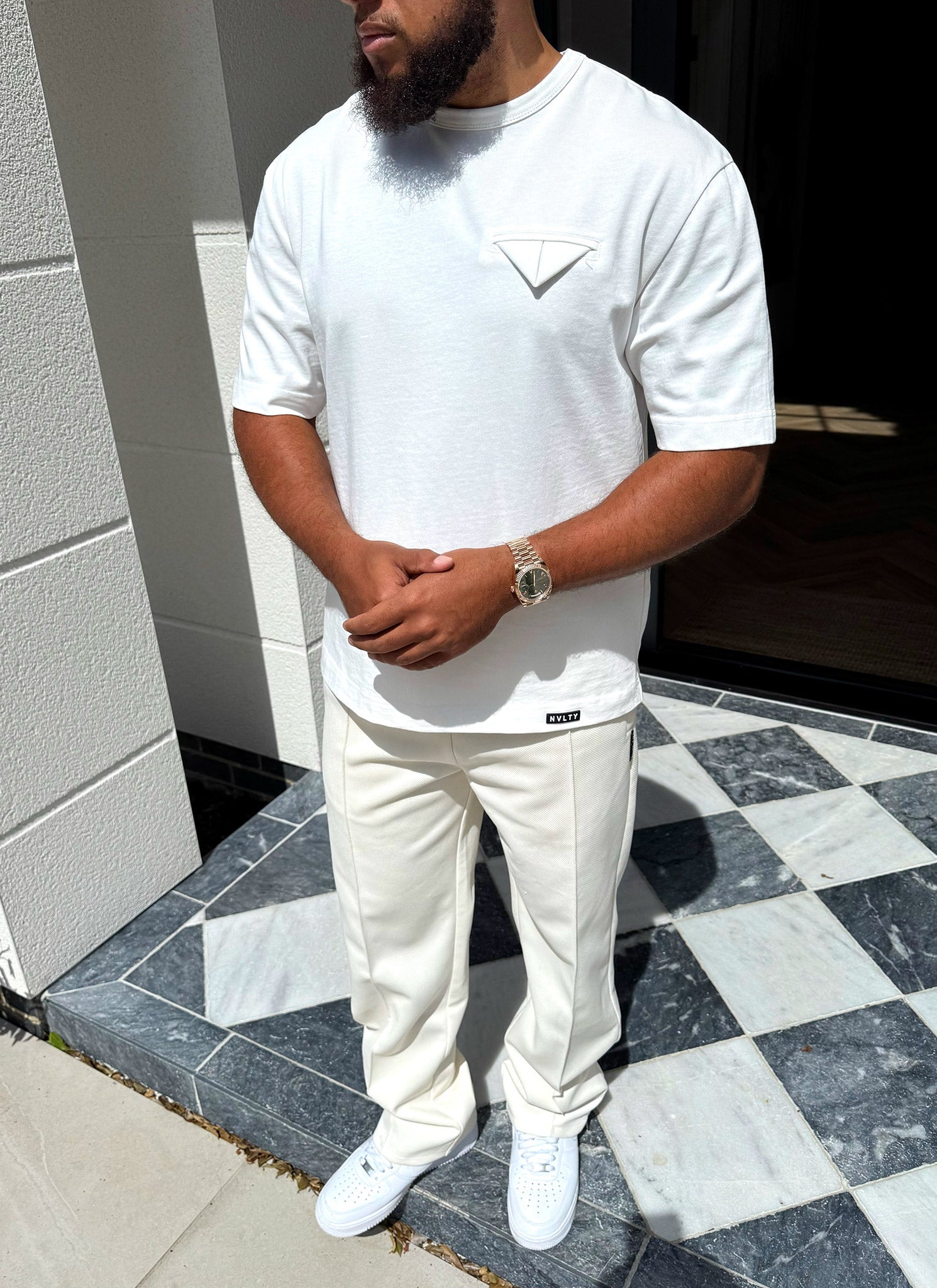 Pocket Square T-Shirt - White