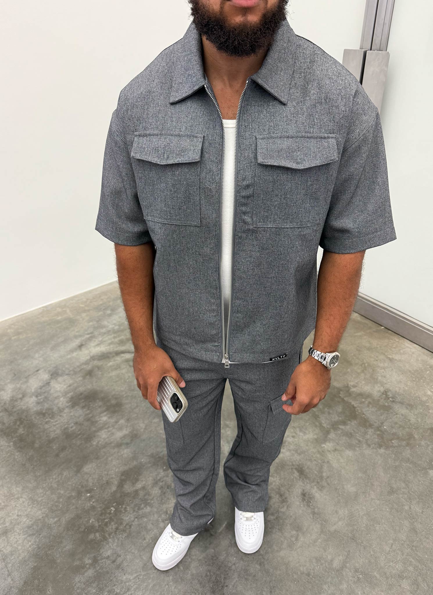 Tailored Militant Shirt - Grey