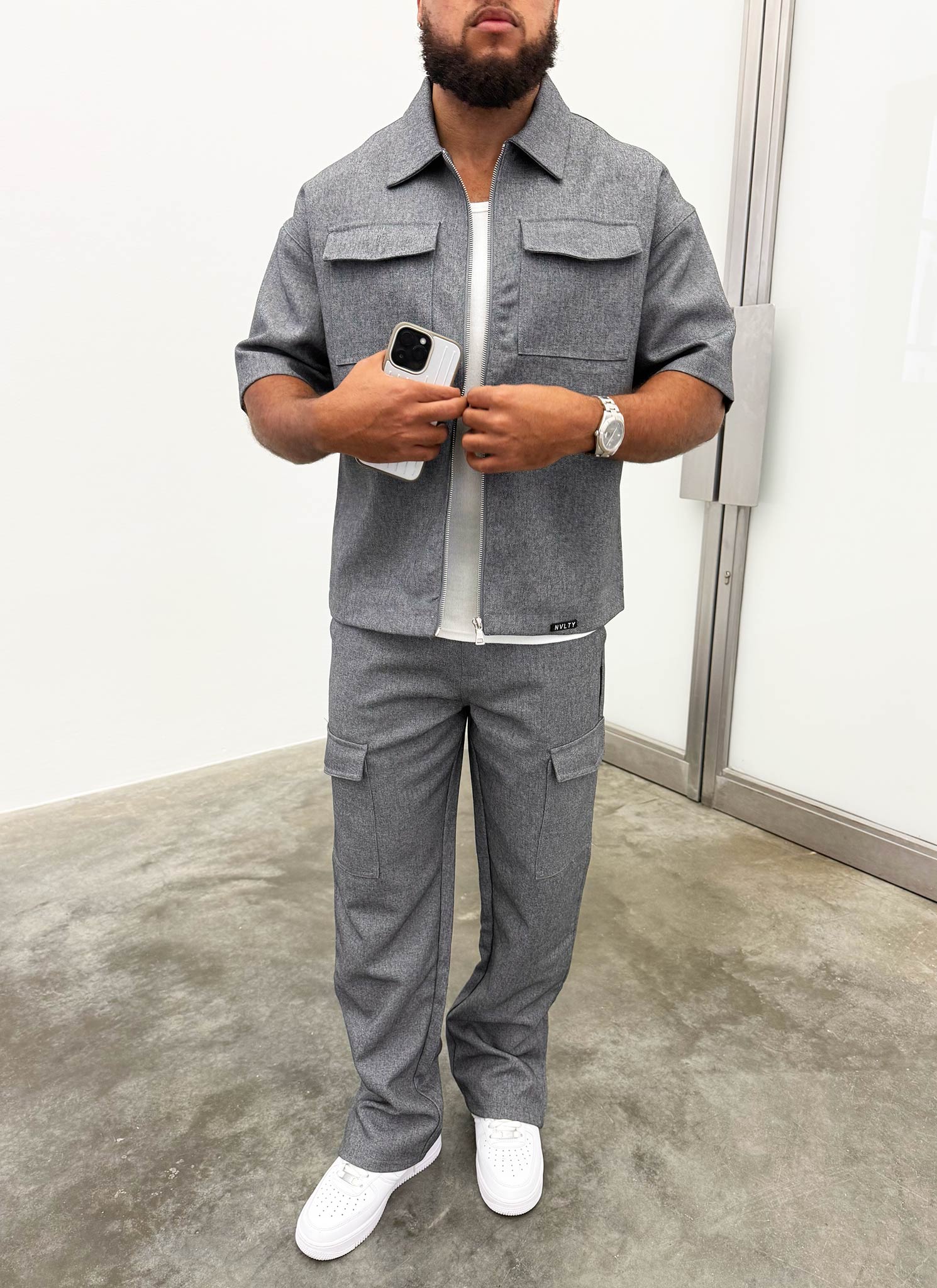 Tailored Militant Shirt - Grey