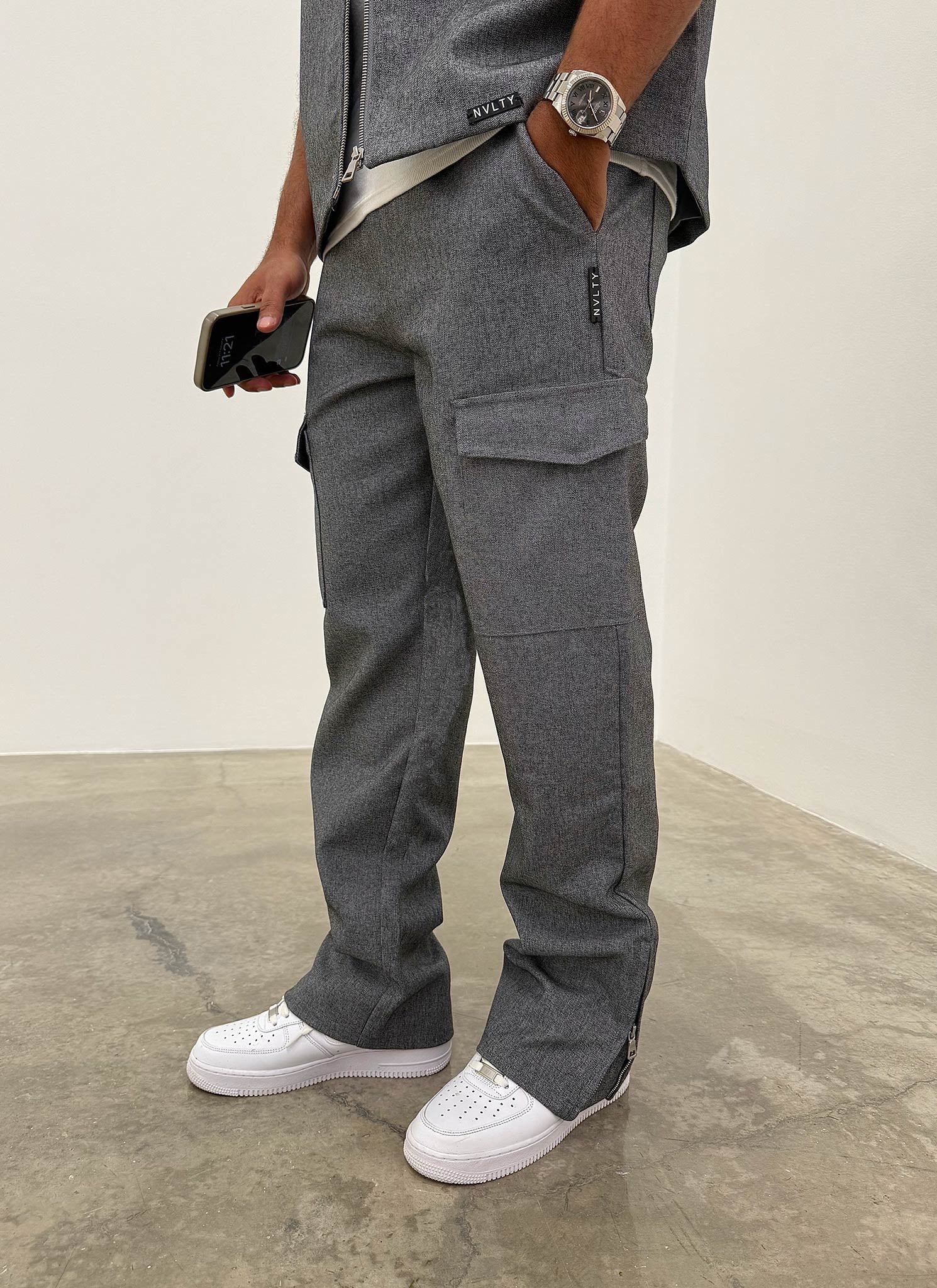 Tailored Militant Pants - Grey