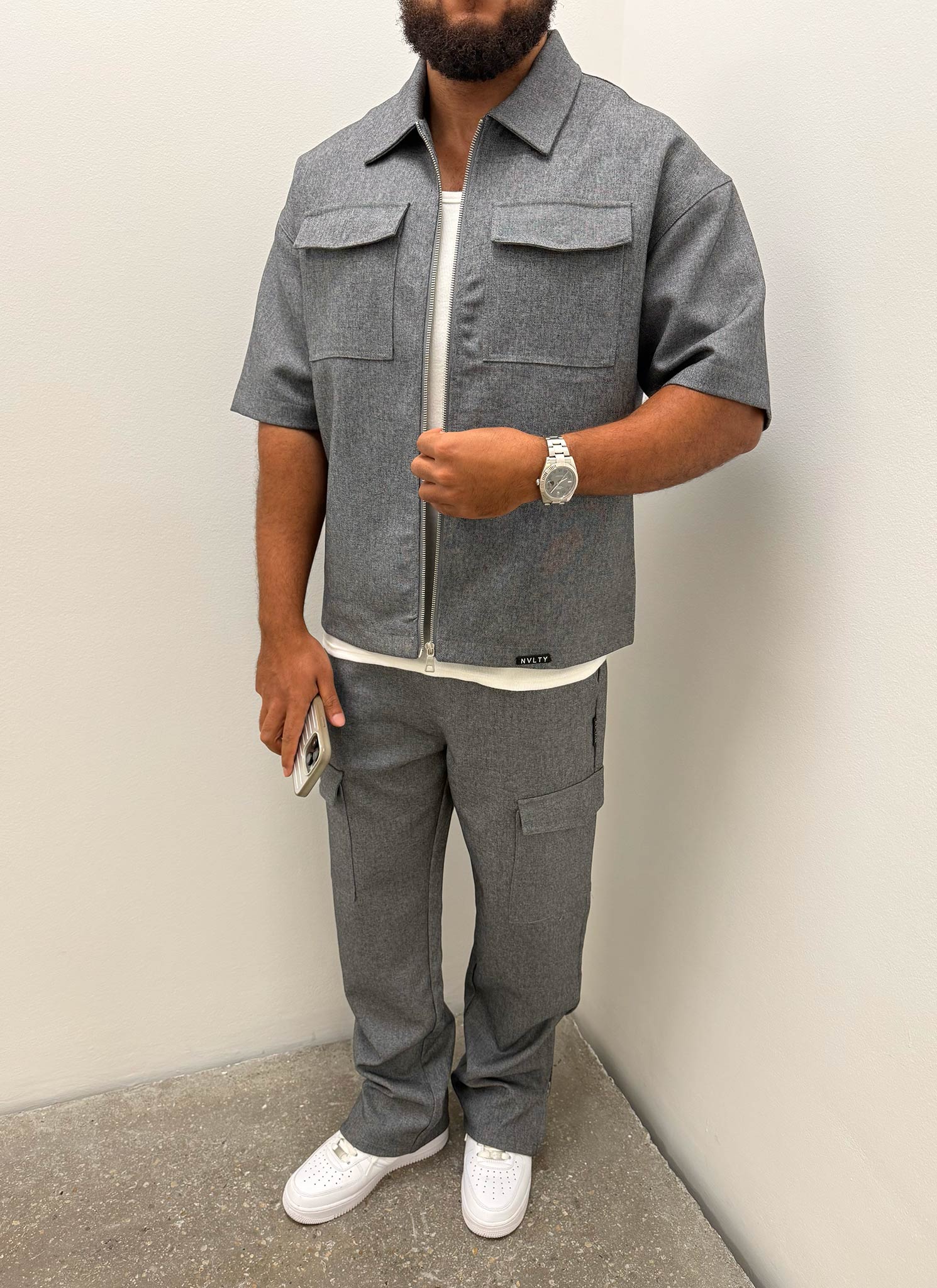 Tailored Militant Shirt - Grey