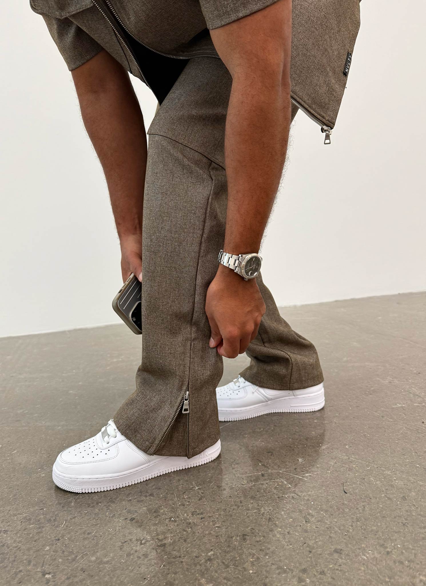 Tailored Militant Pants - Brown