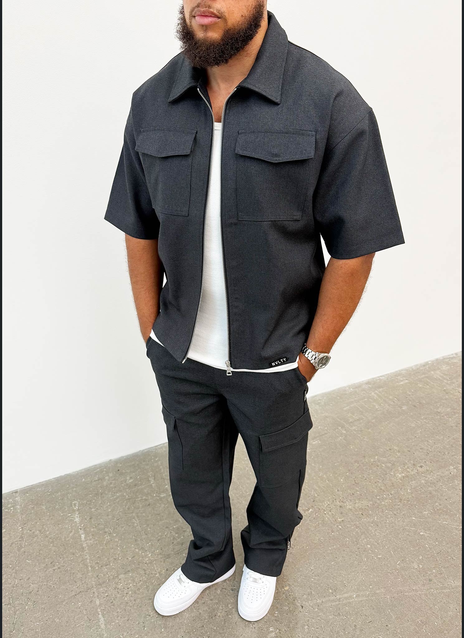 Tailored Militant Shirt - Black