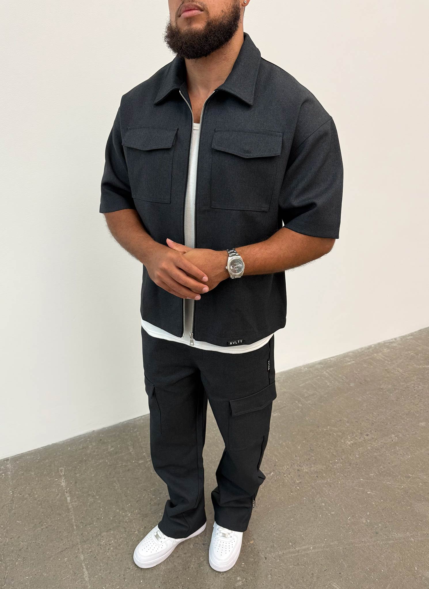 Tailored Militant Shirt - Black