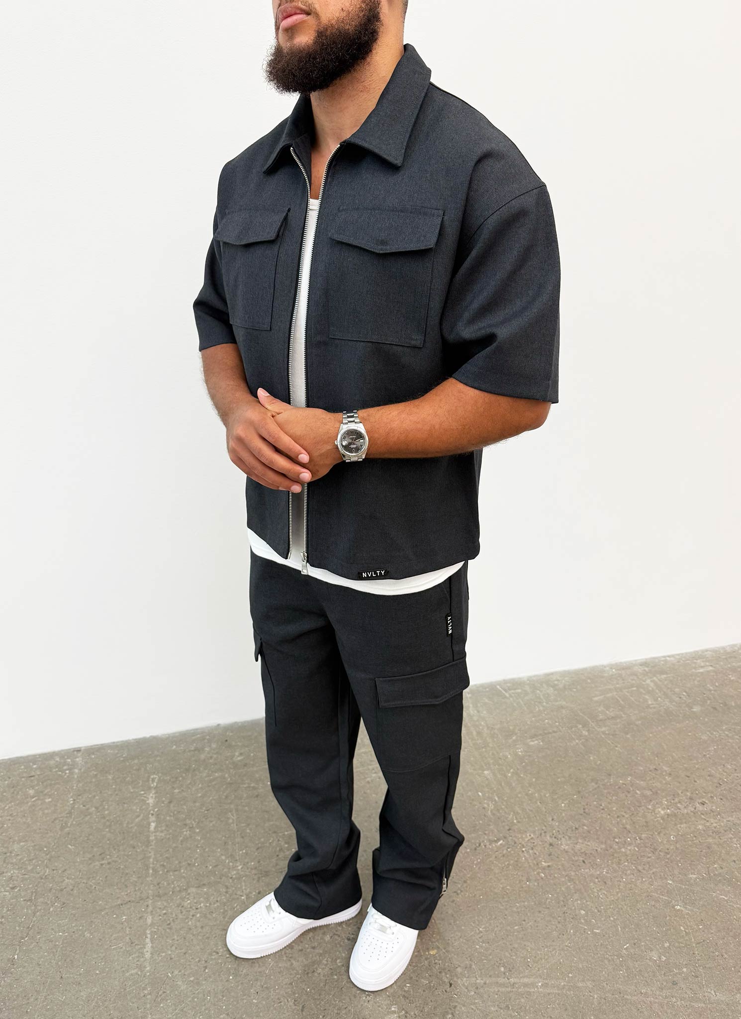 Tailored Militant Shirt - Black