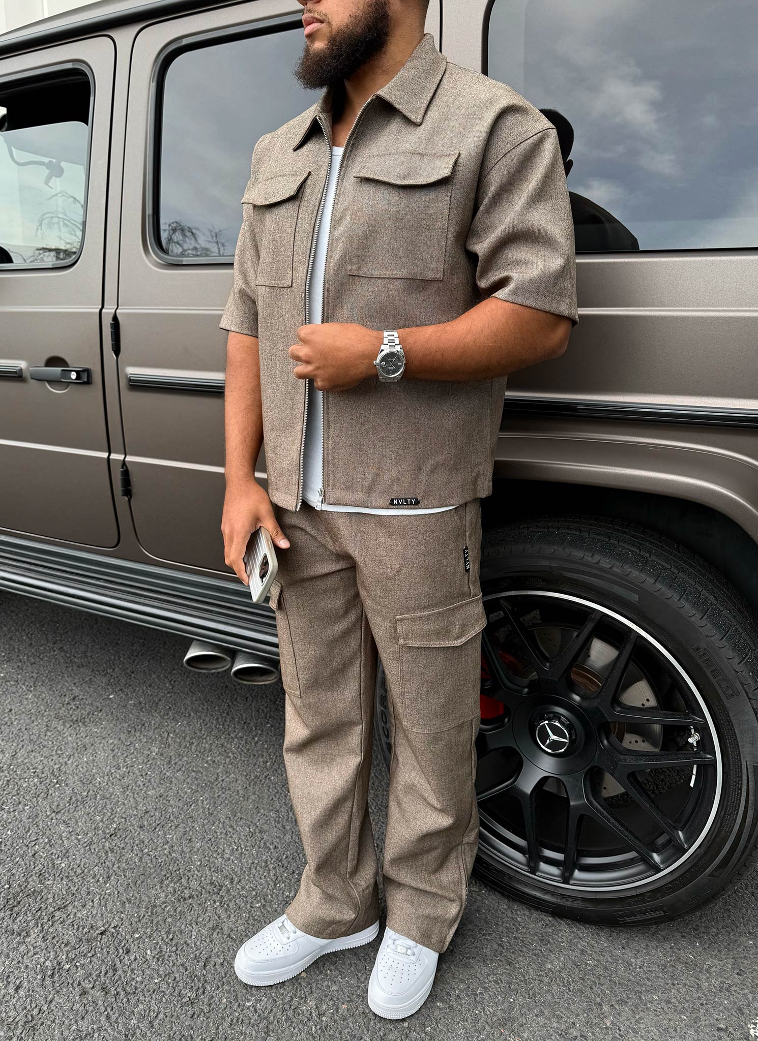 Tailored Militant Shirt - Brown