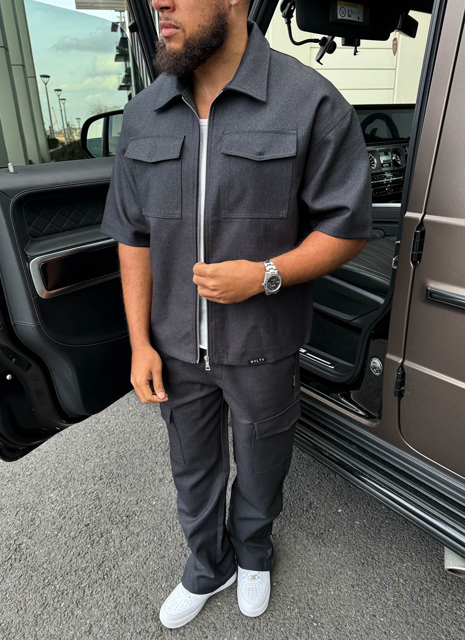 Tailored Militant Shirt - Black