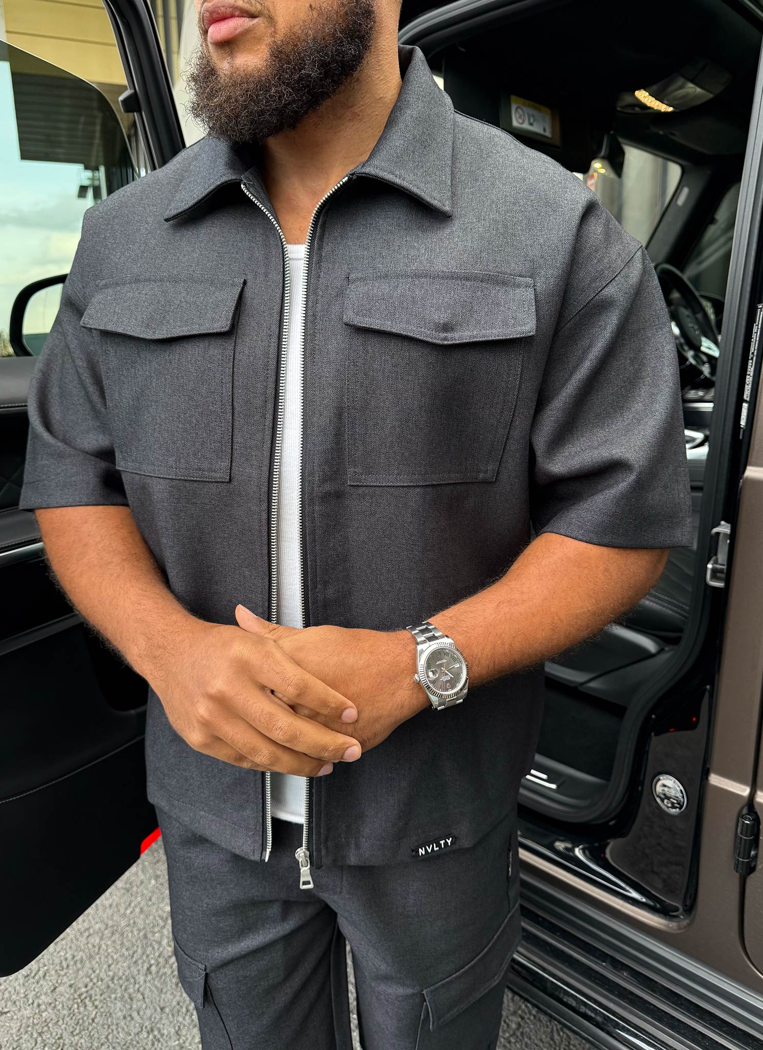 Tailored Militant Shirt - Black