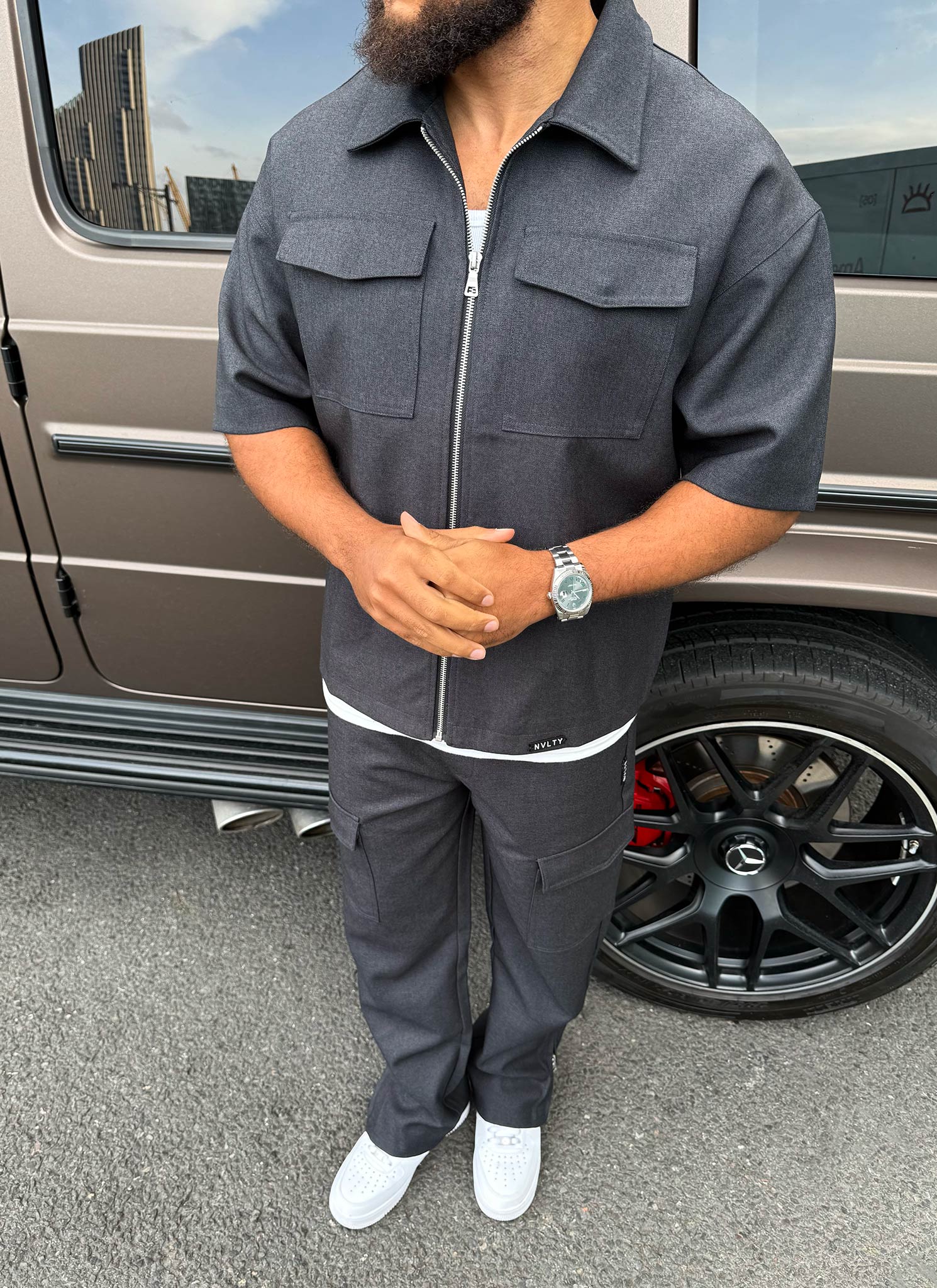 Tailored Militant Shirt - Black