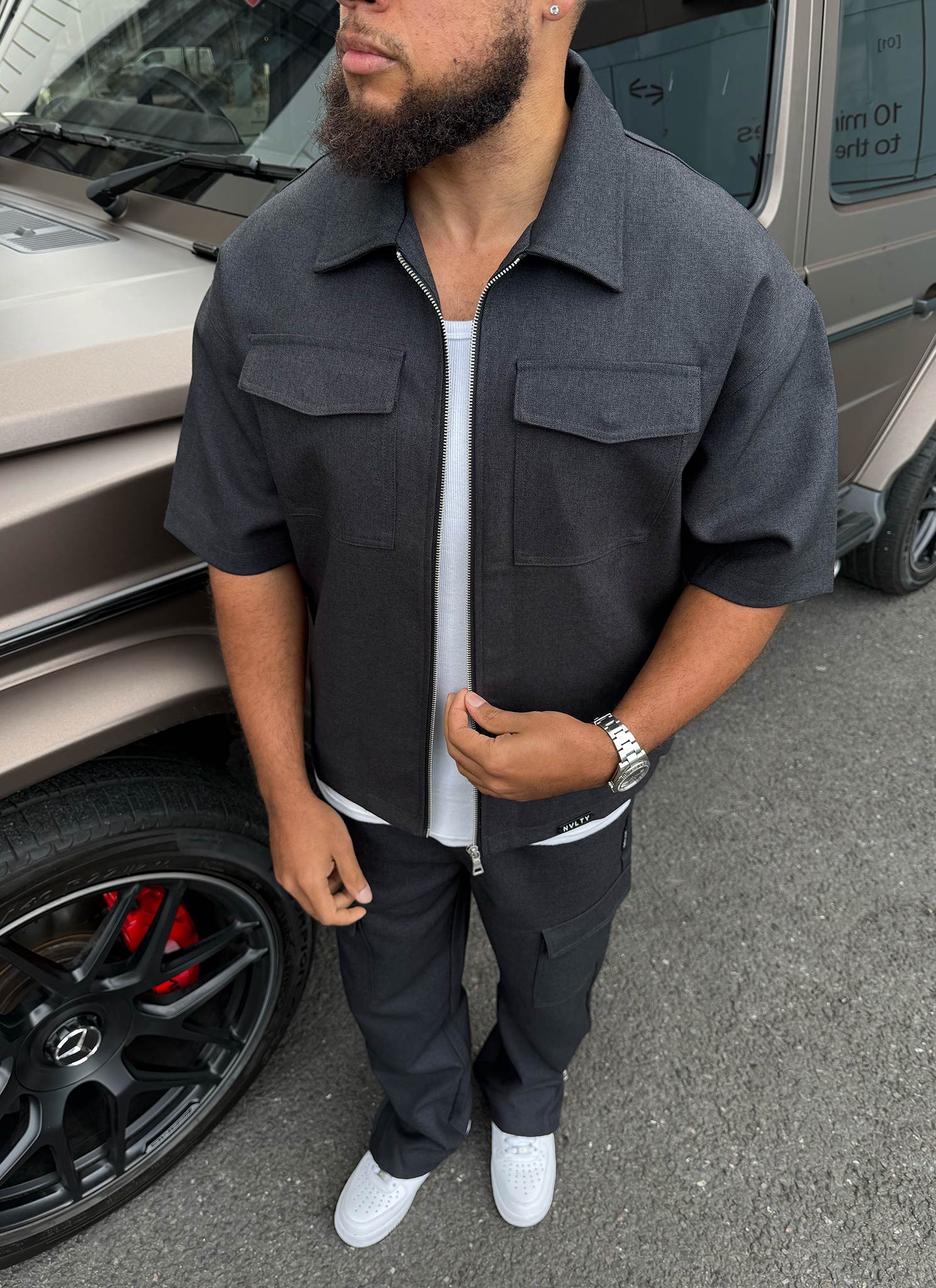 Tailored Militant Shirt - Black