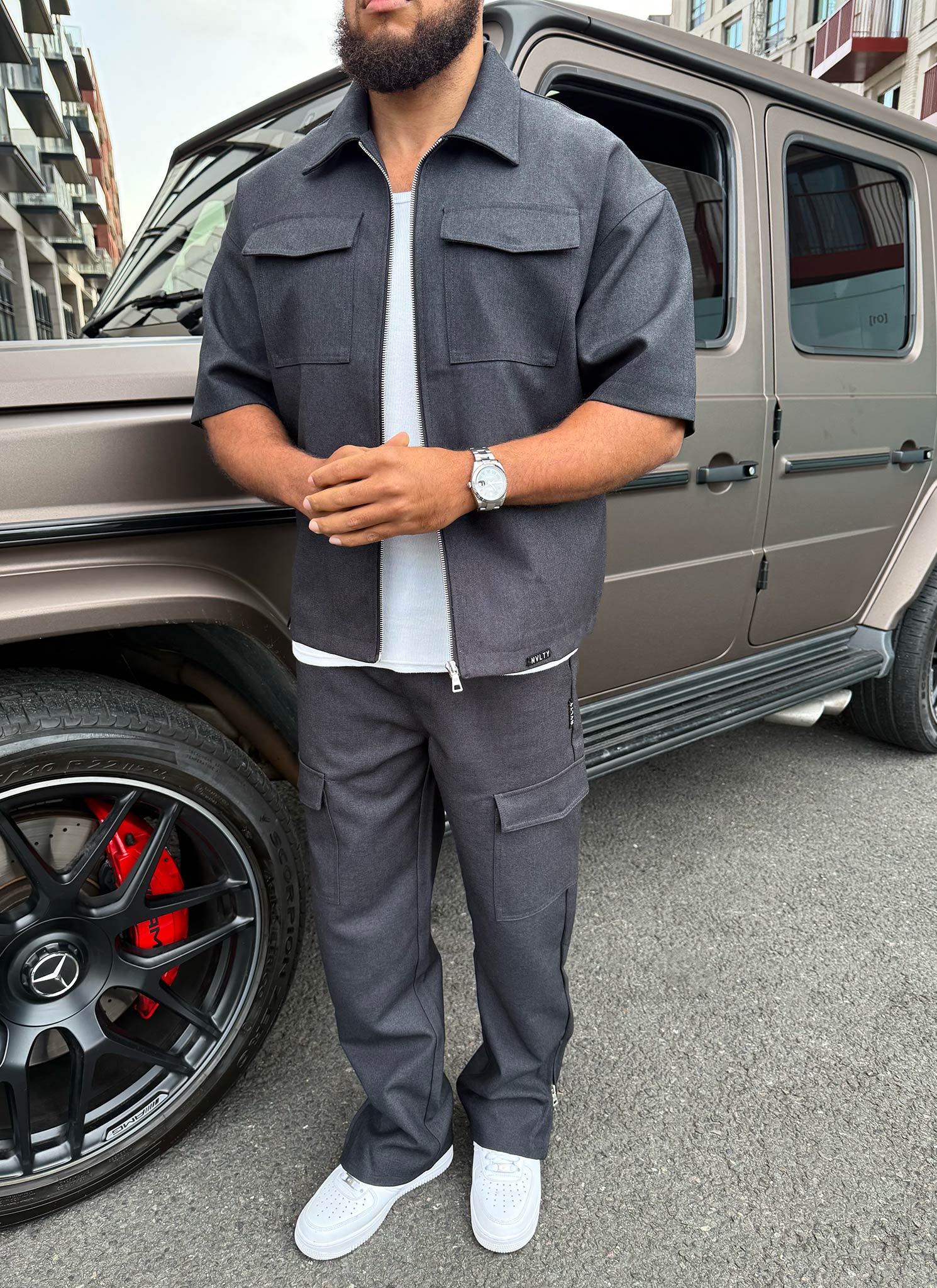 Tailored Militant Shirt - Black